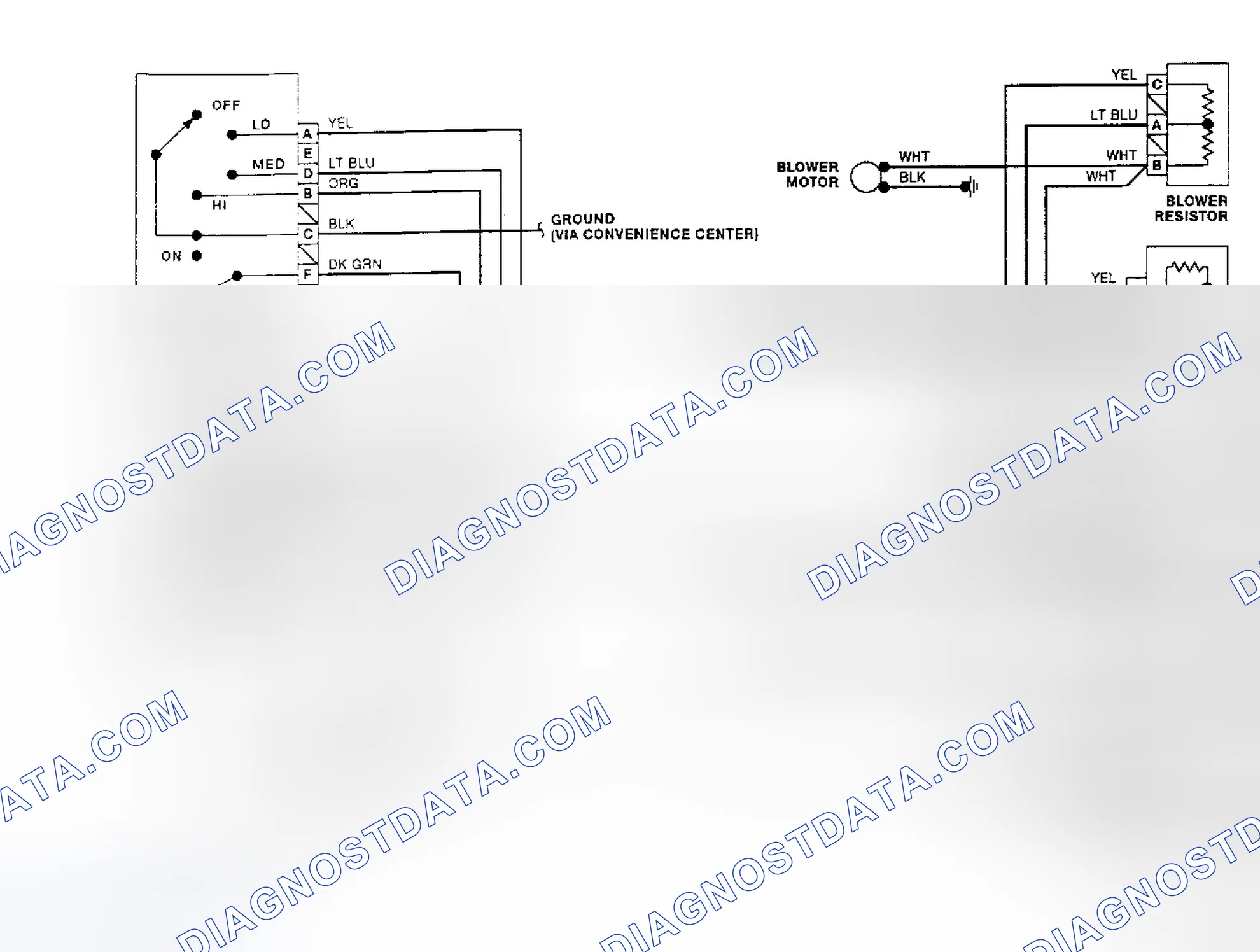 Fig. 4: Rear Heater System Wiring Diagram