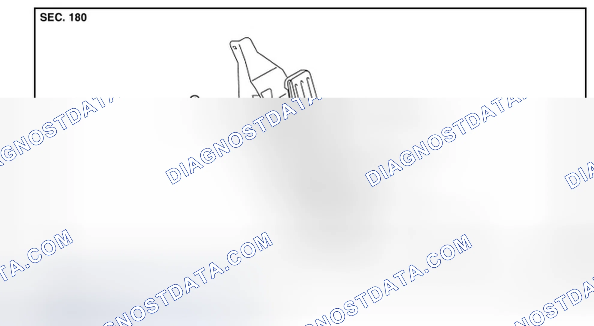 Scheme 2: MODELS WITHOUT DISTANCE CONTROL ASSIST SYSTEM: Exploded View