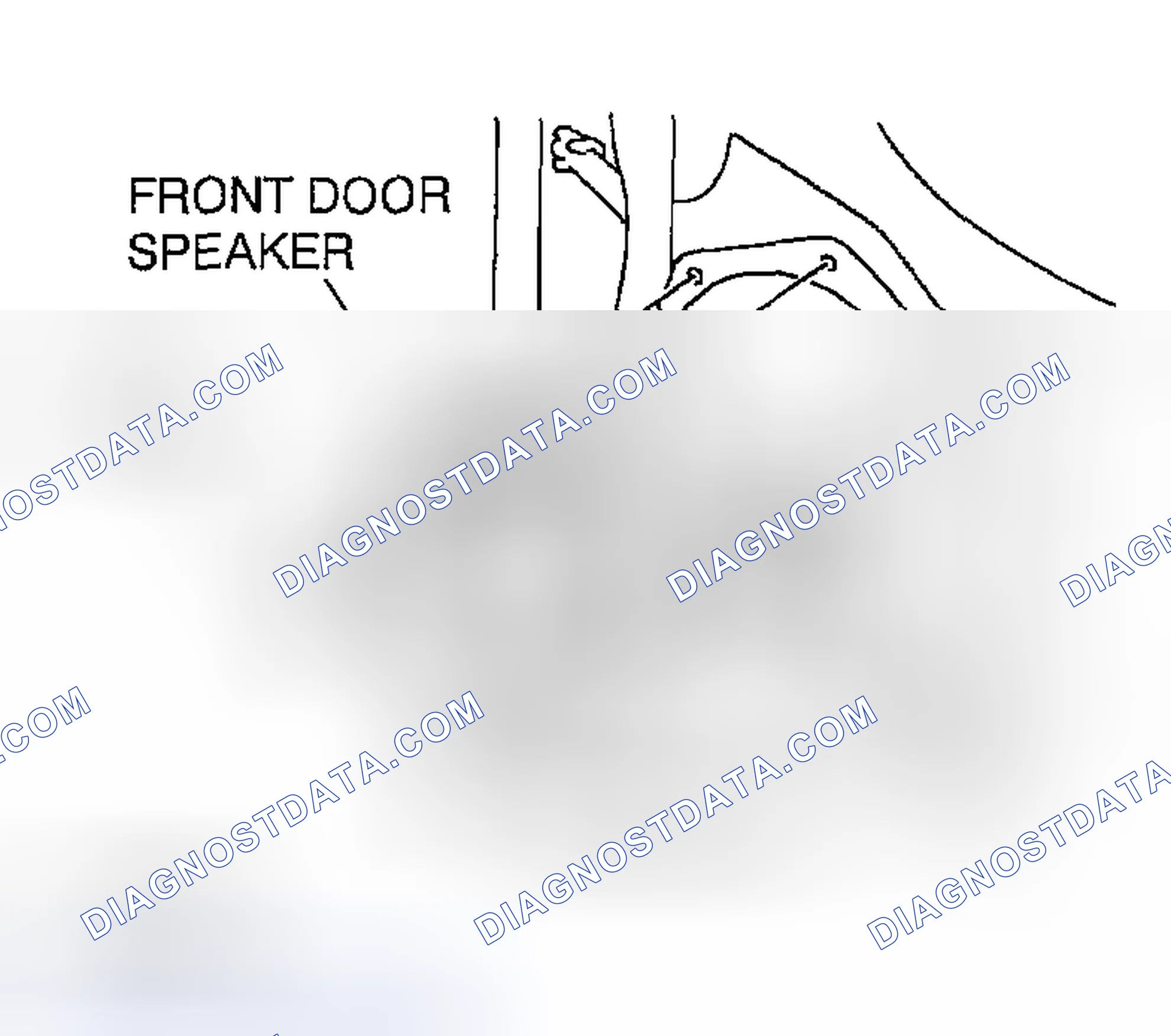 Scheme 69: FRONT DOOR SPEAKER REMOVAL/INSTALLATION