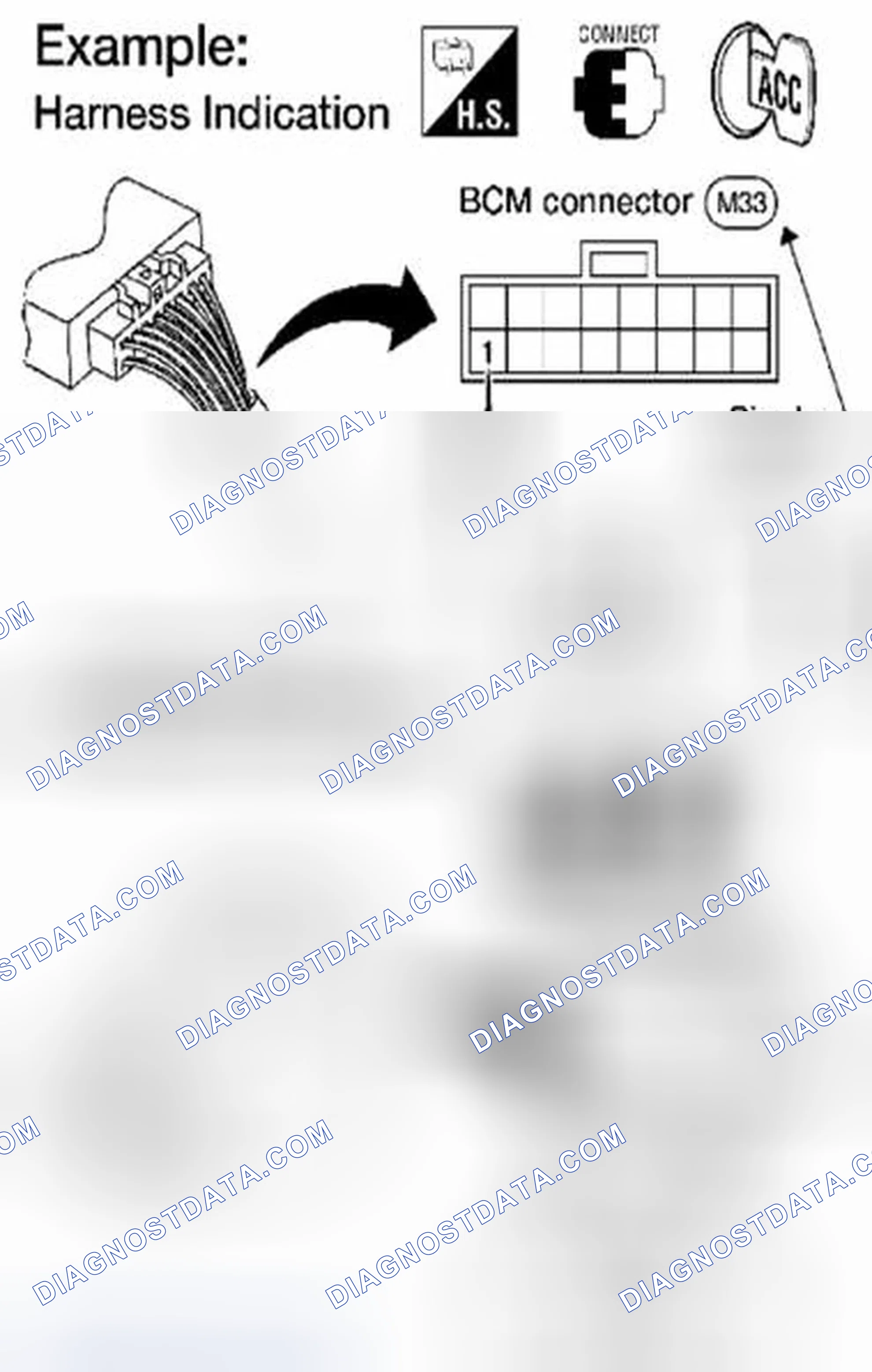 Scheme 20: TYPE 1: Harness Wire Color and Connector Number are Shown in Illustration