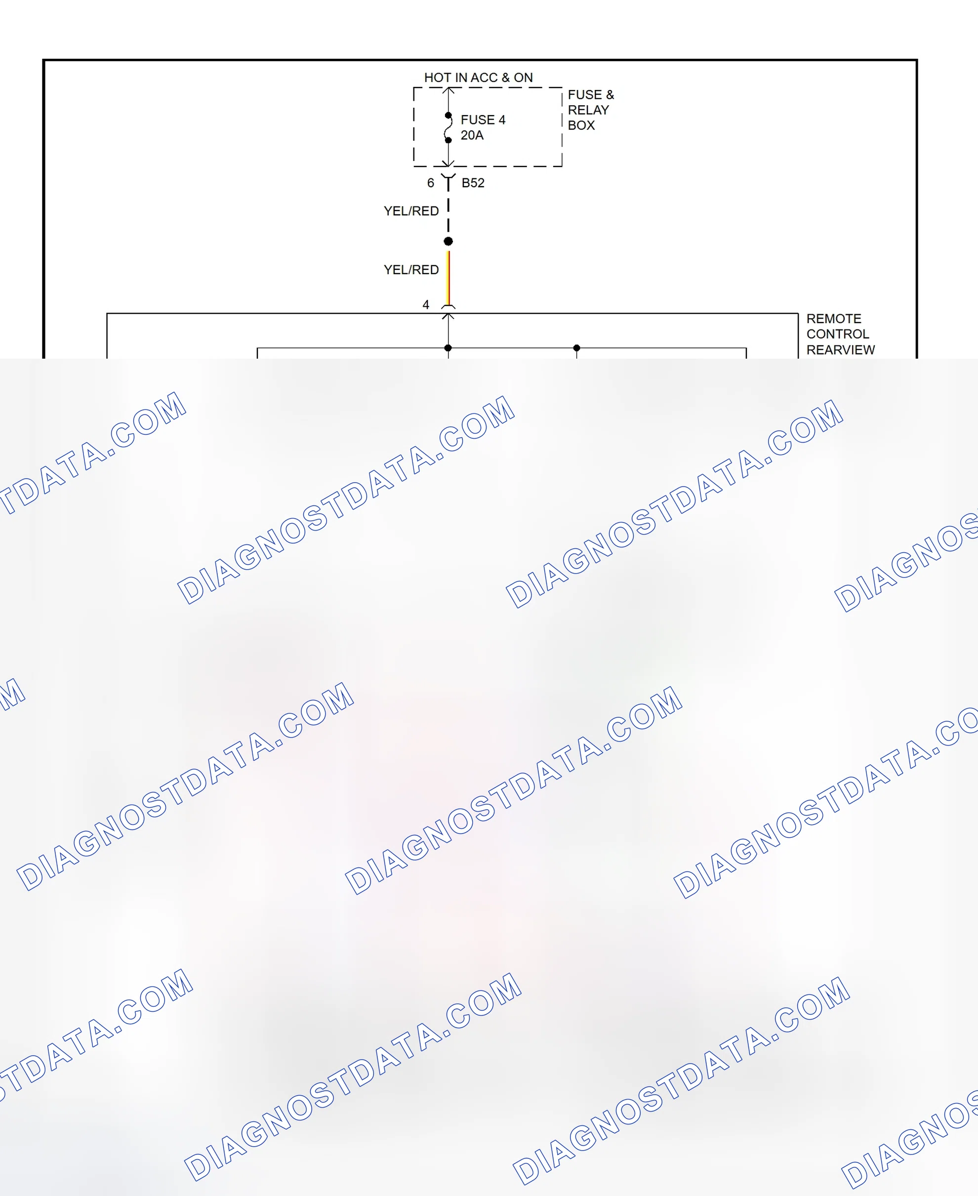 Scheme 4: Power Mirror System Wiring Diagram (Impreza)