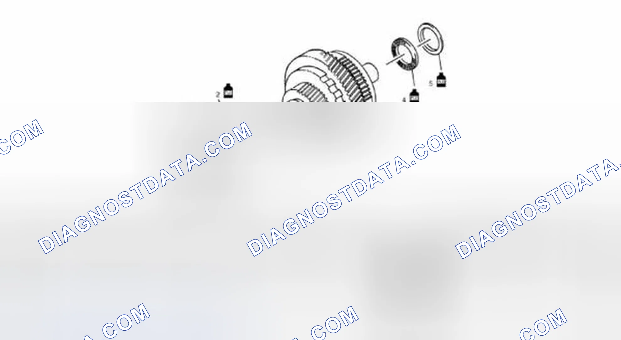 Scheme 11: Underdrive Gear Assembly Components