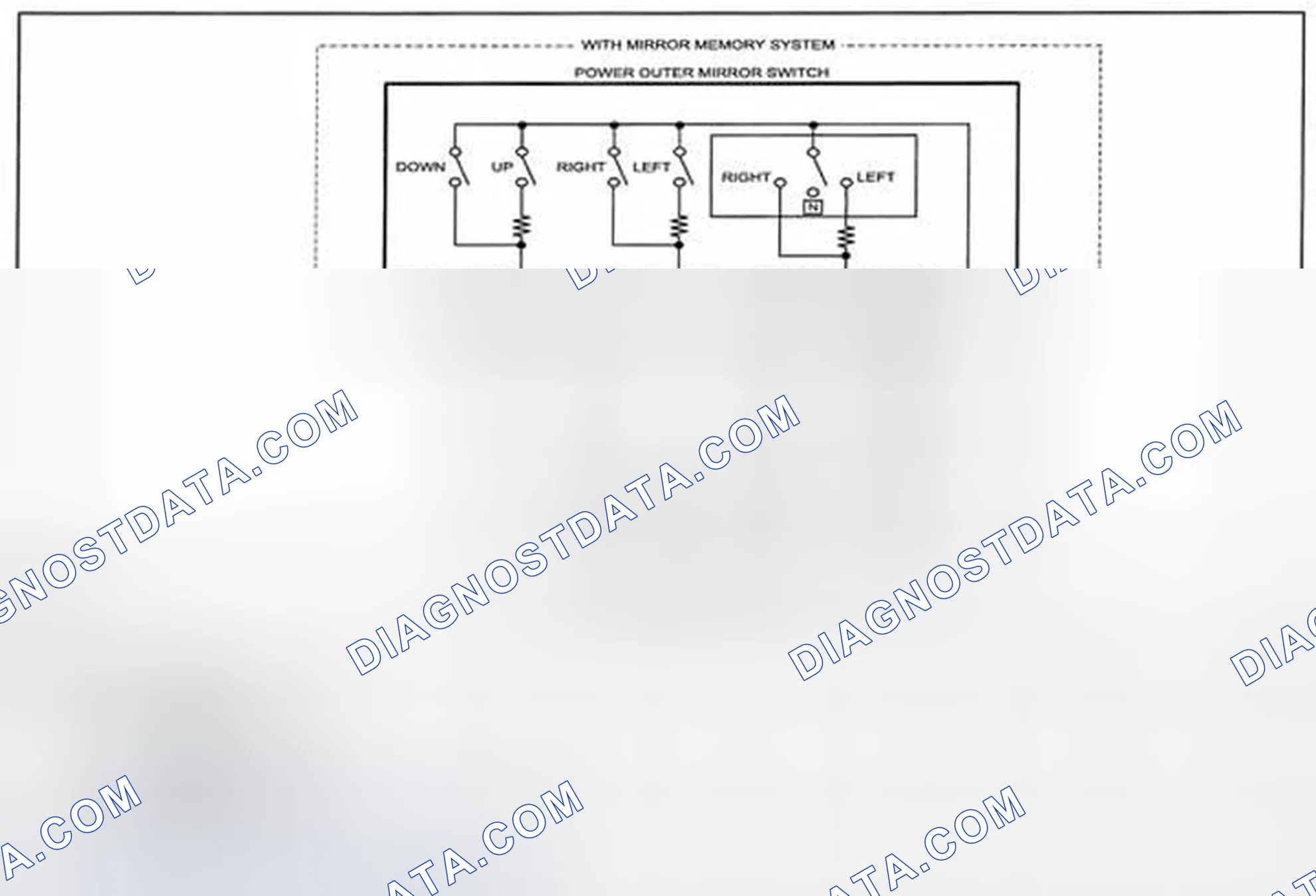 Scheme 176: Power Outer Mirror Wiring Diagram - 0912-3a (1 Of 2)