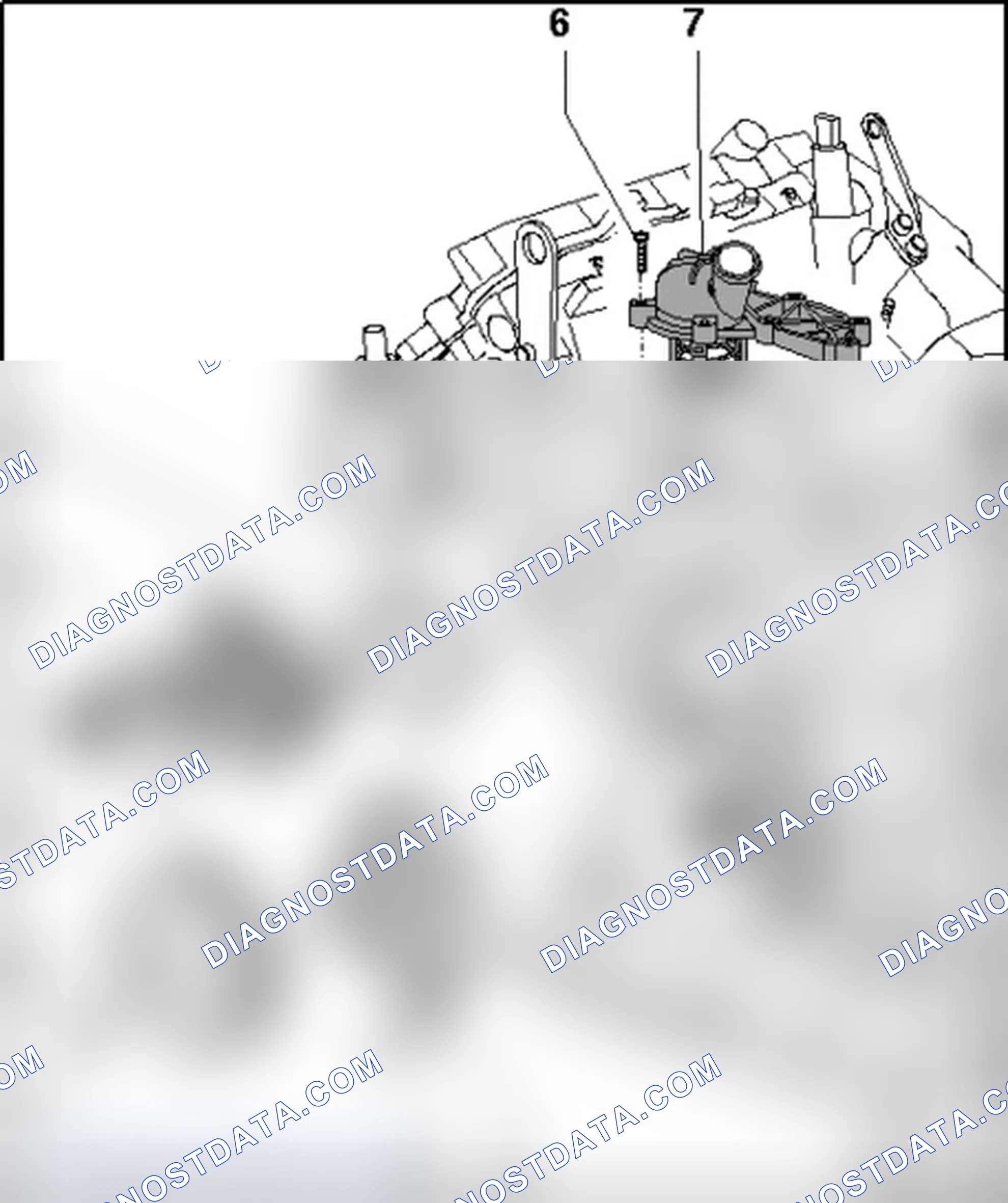 Scheme 623: Thermostat, coolant pump, connecting pieces, component overview
