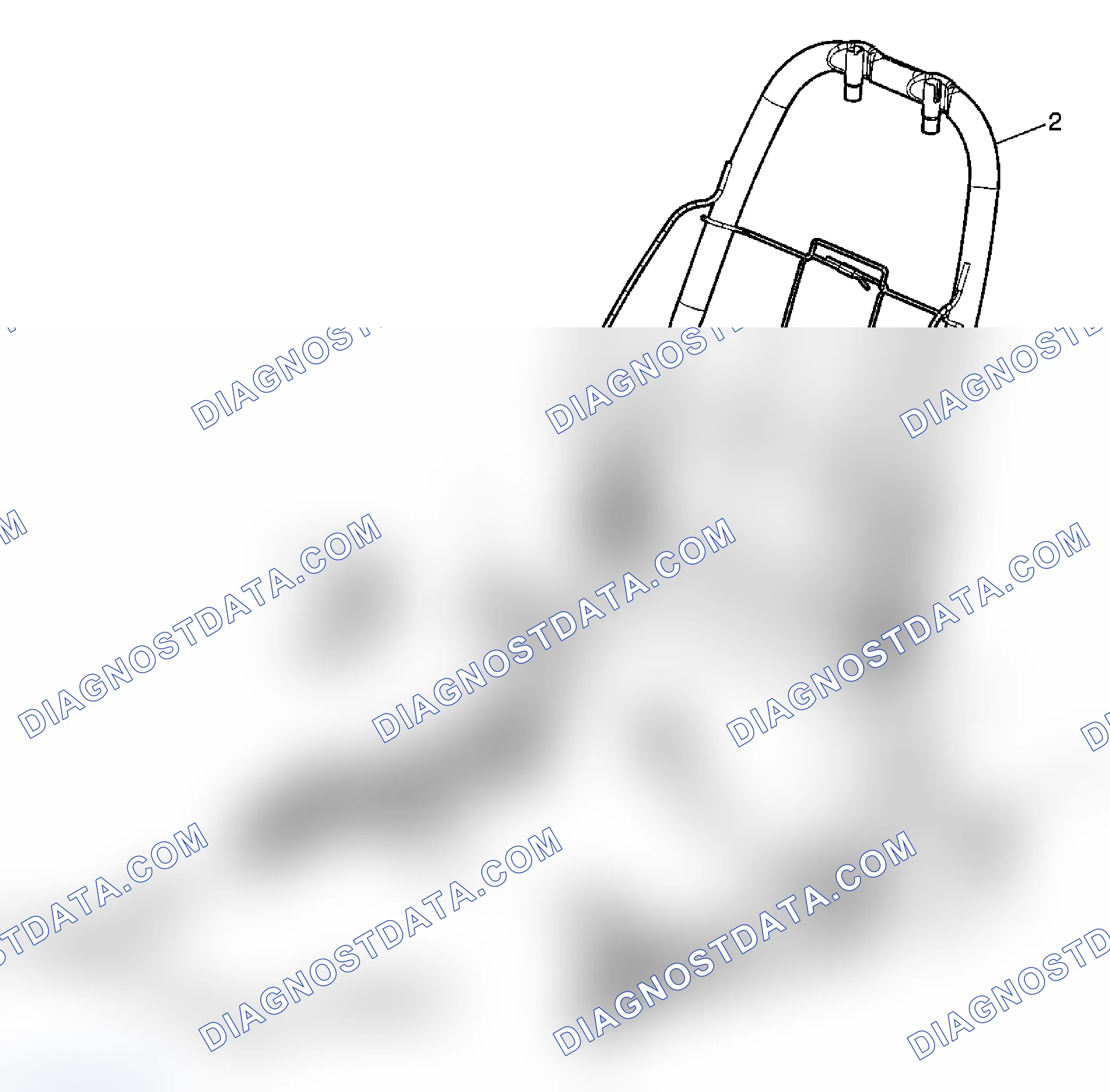 Scheme 12: Seat Back Frame Replacement - Front