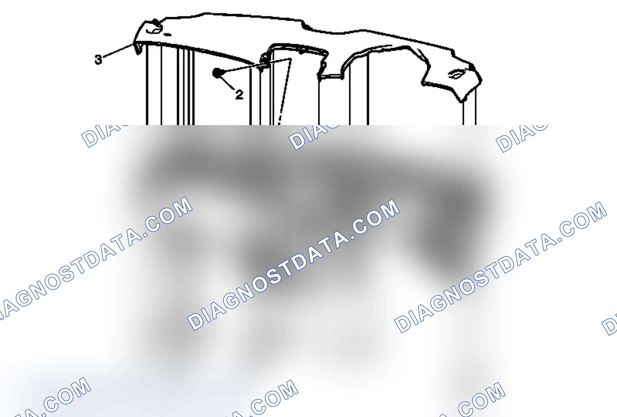 Scheme 85: Instrument Panel Upper Trim Panel Replacement (Right Hand Drive)