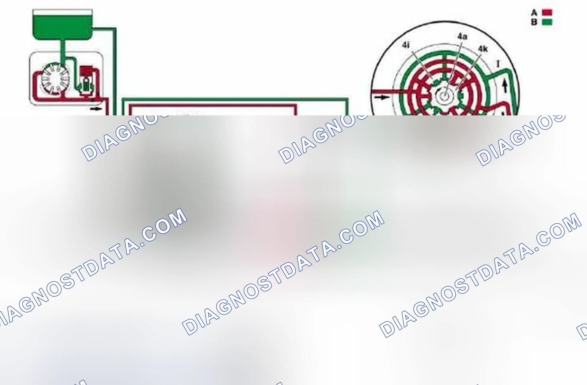 Scheme 31: Rack-And-Pinion Steering, Function Diagram (Illustrated On Model 203, Right Wheel Lock)