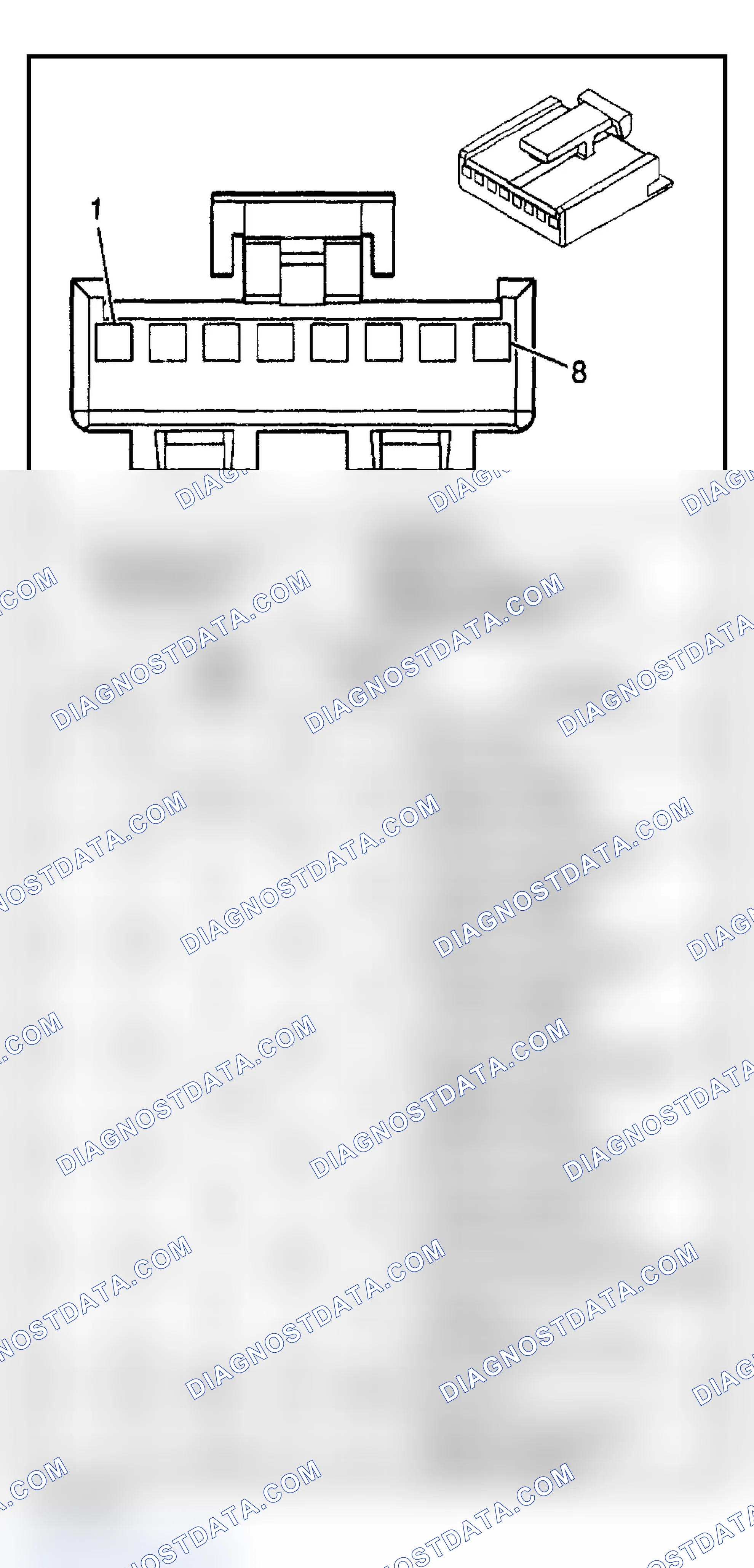 Scheme 6: Instrument Panel, Gauges, and Console Connector End Views