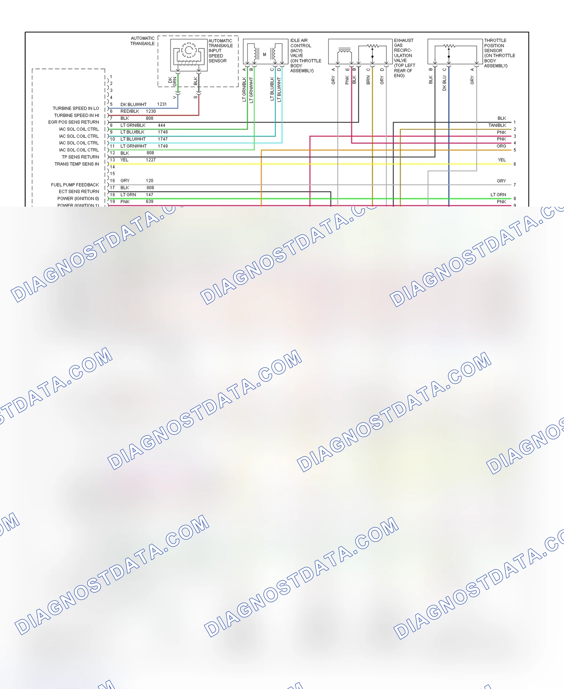 Scheme 71: PCM Wiring Diagram (DeVille & Eldorado - 4.6L - 1 Of 4)