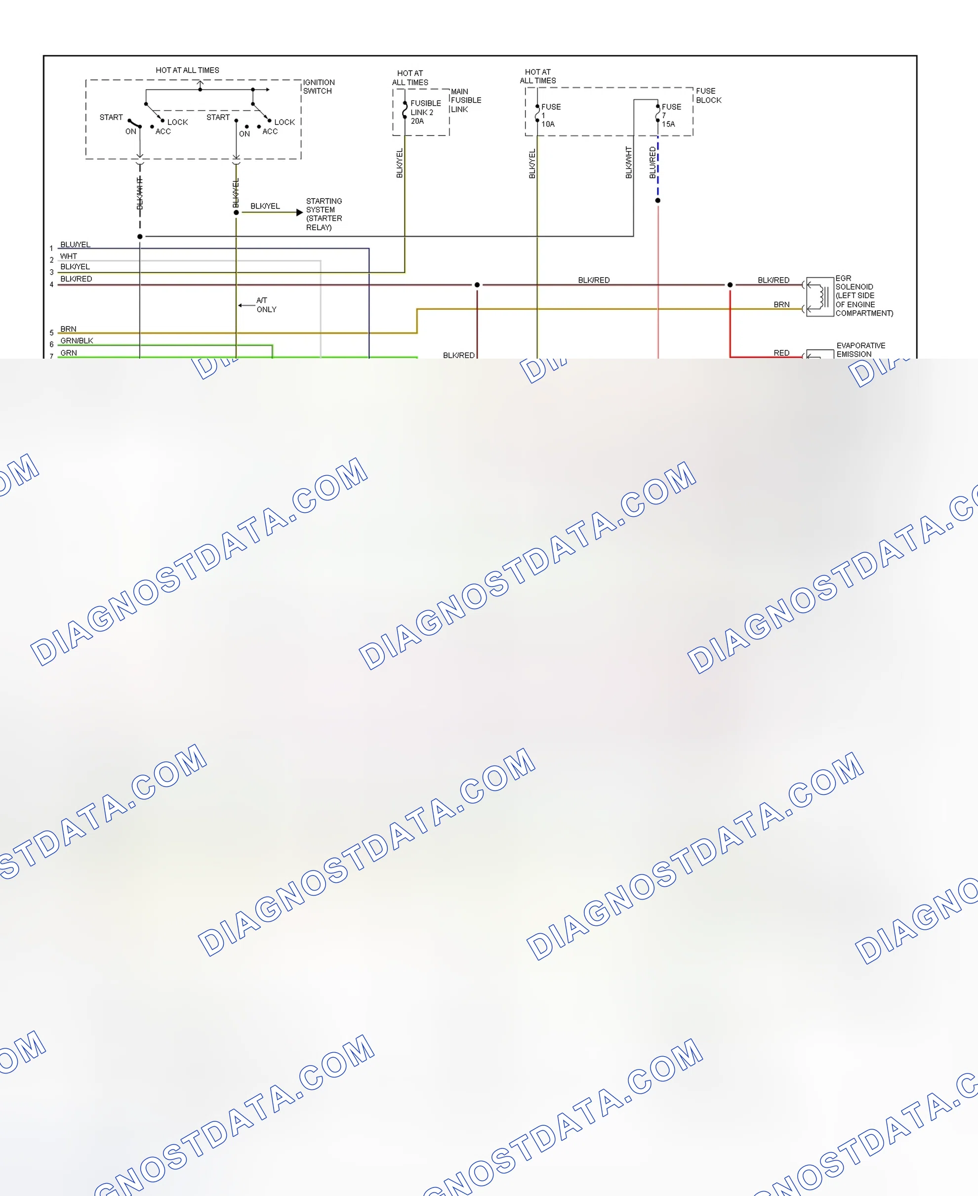 Scheme 63: Wiring Diagram (Pickup 2.4L - 2 Of 2)