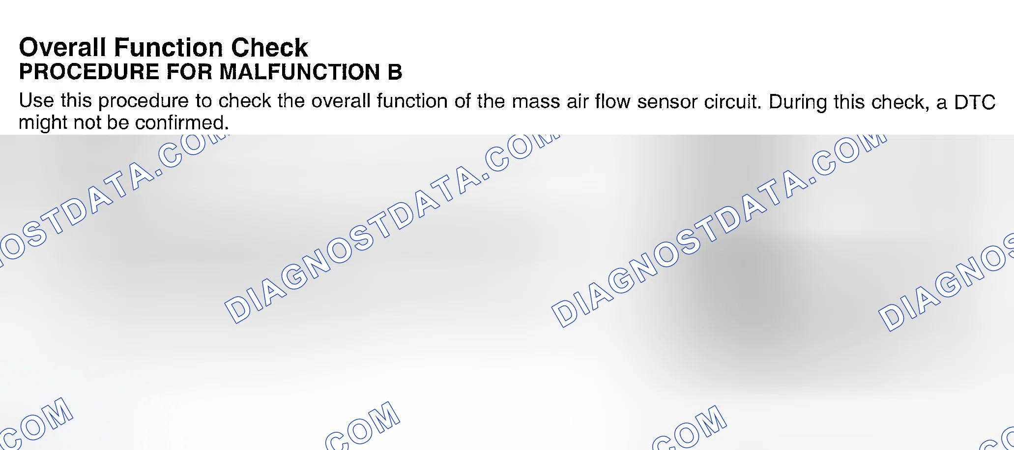 Scheme 661: Overall Function Check Procedure For Malfunction "B"