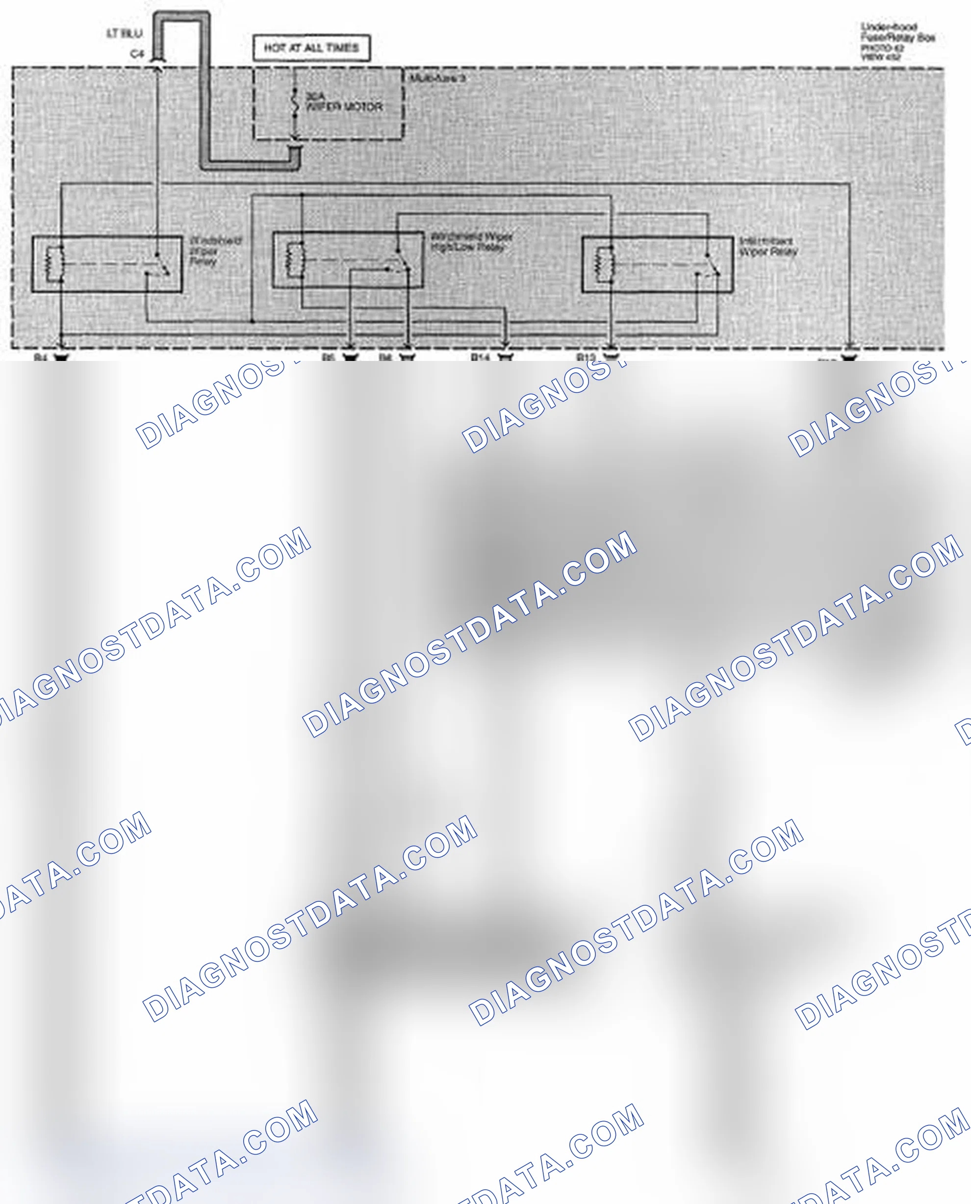 Scheme 222: Wiper/Washer Circuit Diagram (Page 91)