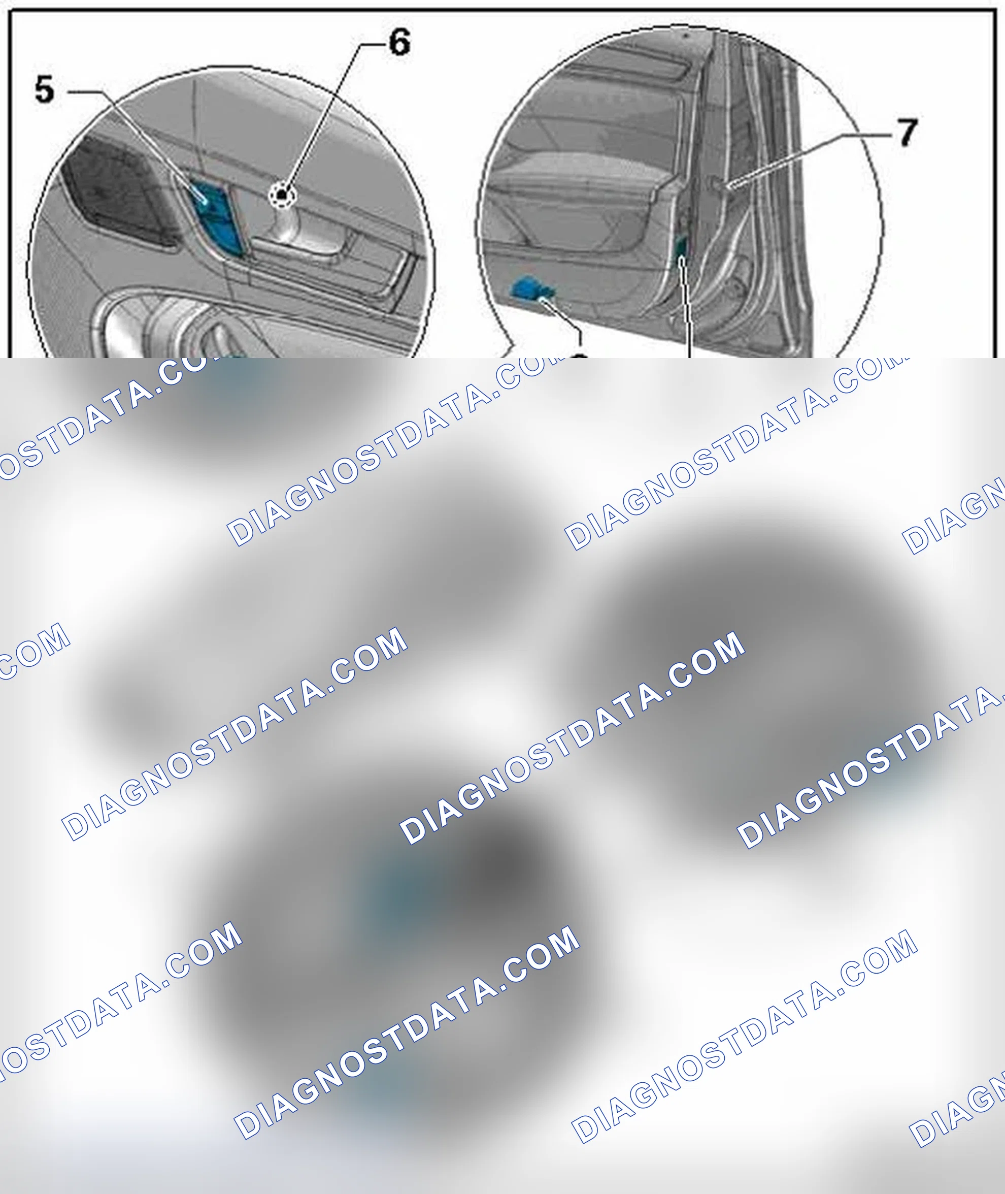 Scheme 211: REAR DOOR LAMPS AND SWITCHES OVERVIEW