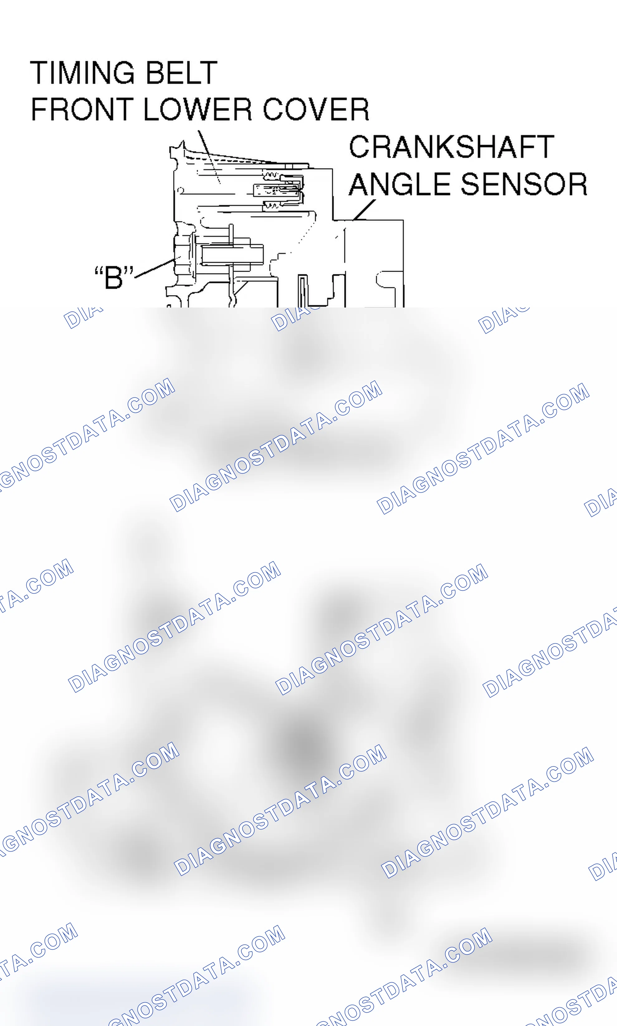 Scheme 248: >>F<< TIMING BELT FRONT LOWER COVER INSTALLATION