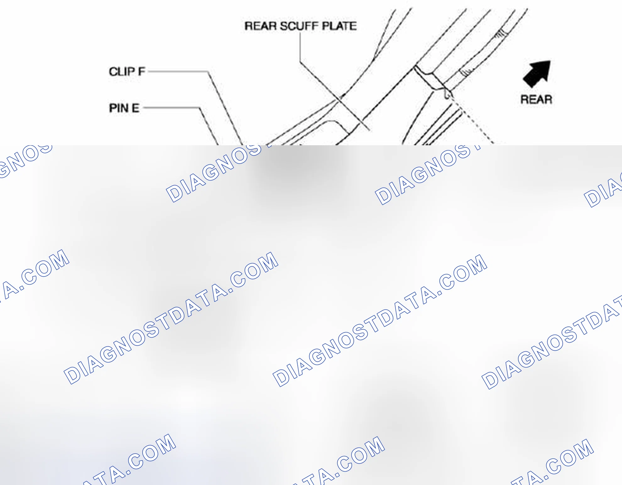 Scheme 51: REAR SCUFF PLATE REMOVAL/INSTALLATION
