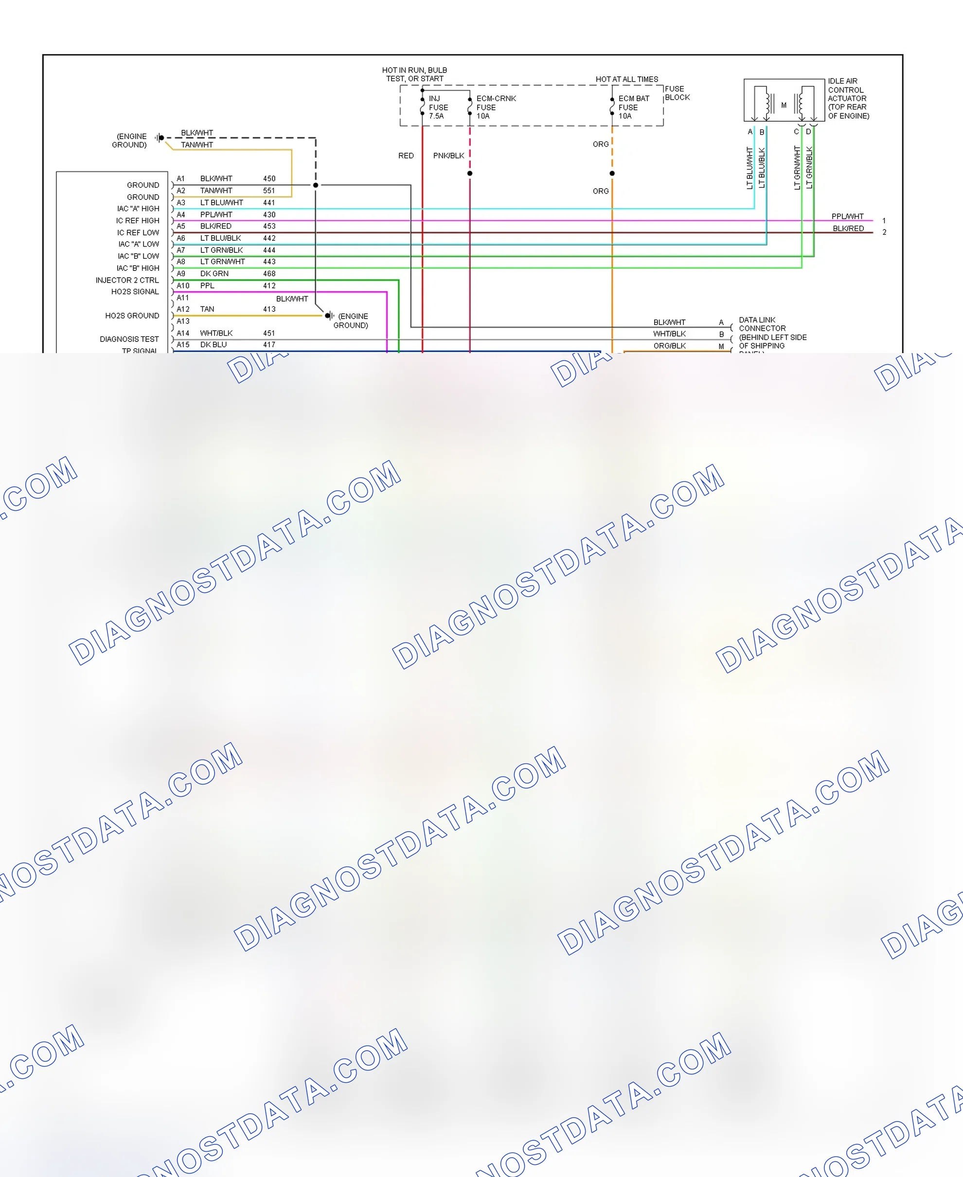 Scheme 306: Wiring Diagram ("P" Series - 4.3L With M/T - 1 Of 2)