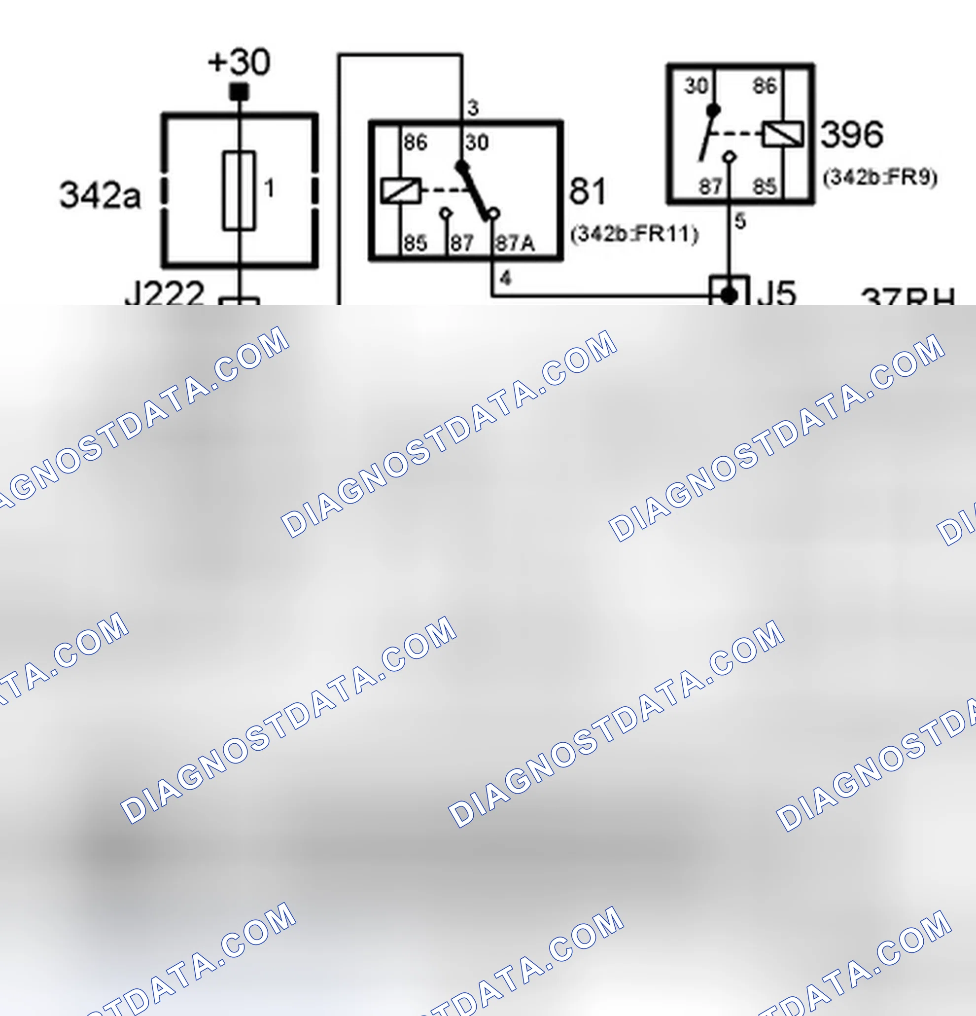 Scheme 4: B1100; Low Speed Radiator Fan Relay. Short to B+; Low Speed Radiator Fan Relay. Open Circuit / Short