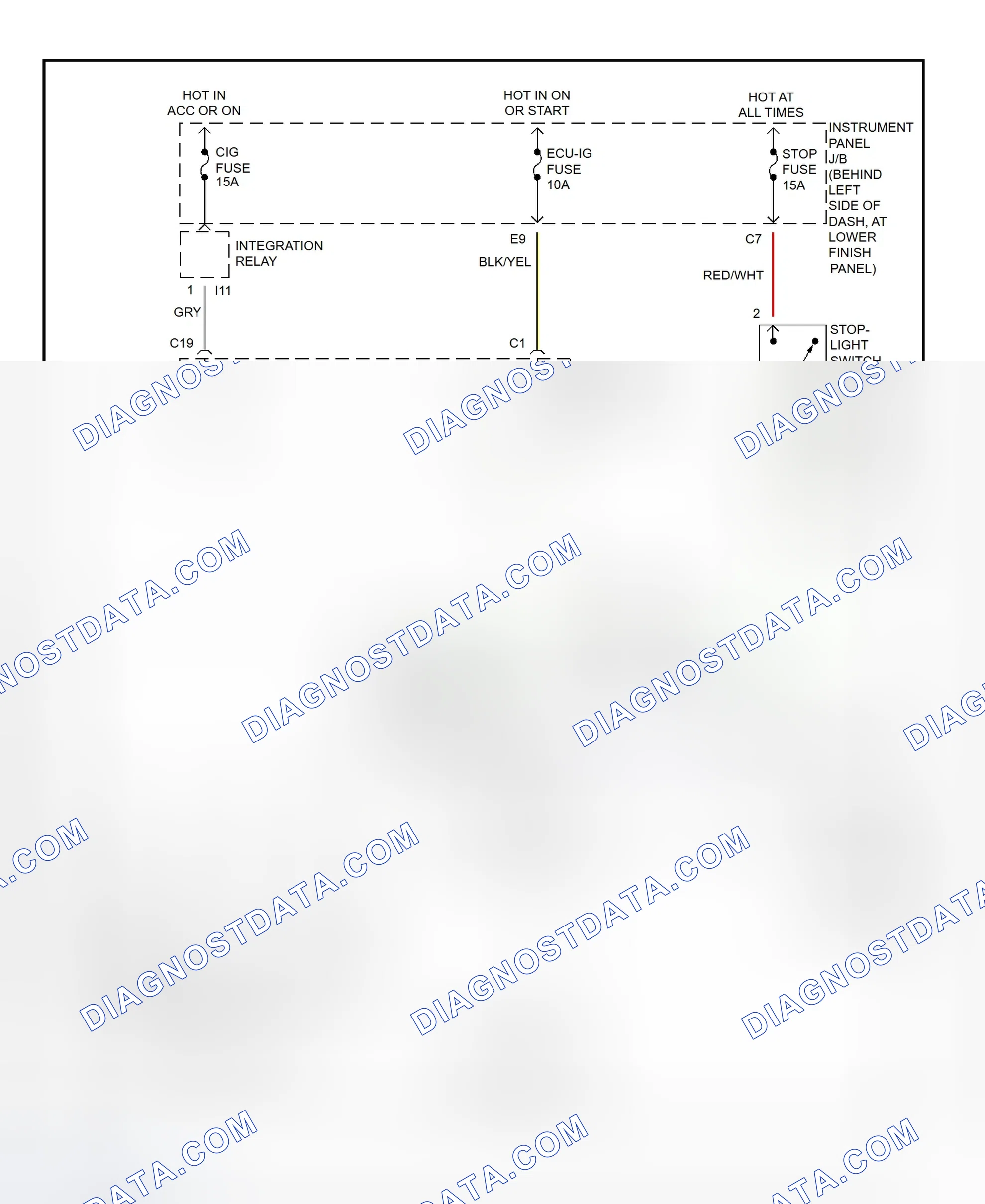 Scheme 409: Shift Interlock System Wiring Diagram (2001 - Toyota Corolla)