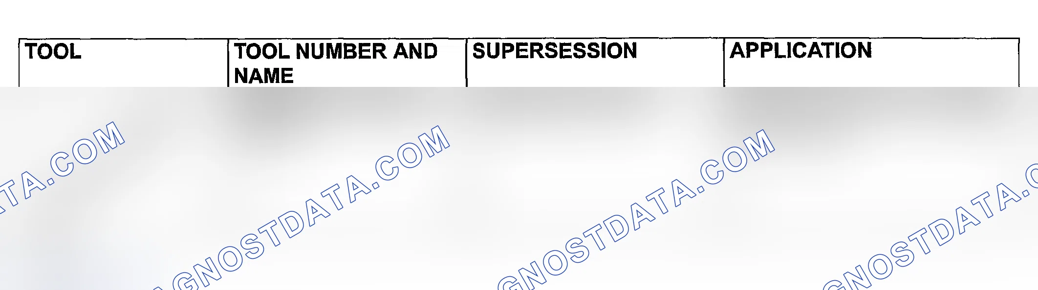 Scheme 70: SPECIAL TOOL