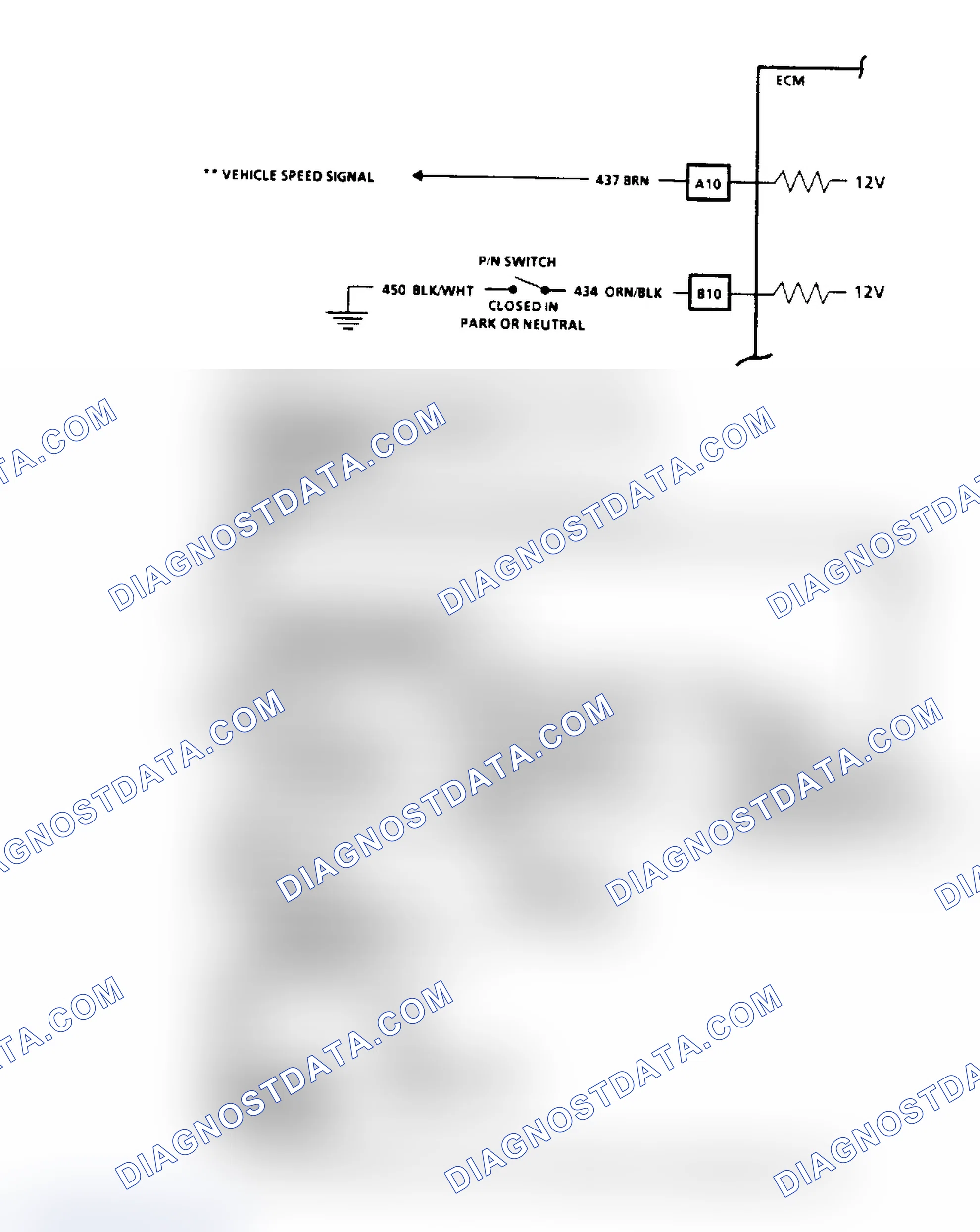 Scheme 57: Code 24, Vehicle Speed Sensor (VSS) Flow Chart & Schematic