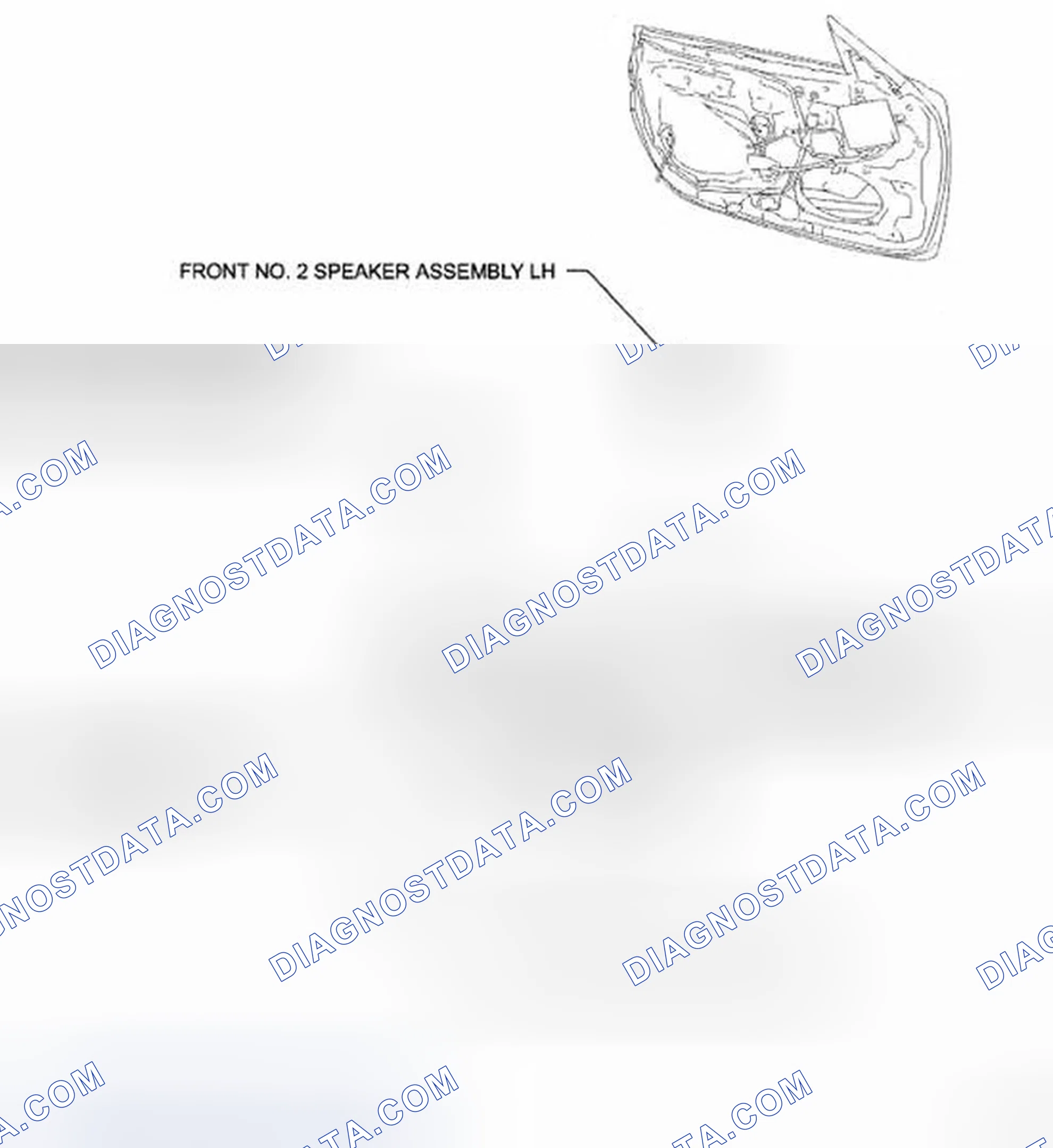 Scheme 132: Identifying Front No. 2 Speaker Components