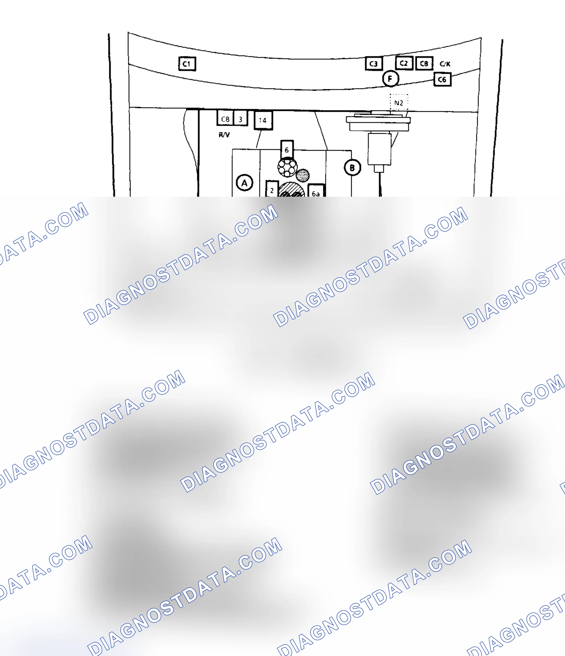 Scheme 59: Component Locations for "C/K" Series & "R/V" Series 7.4L