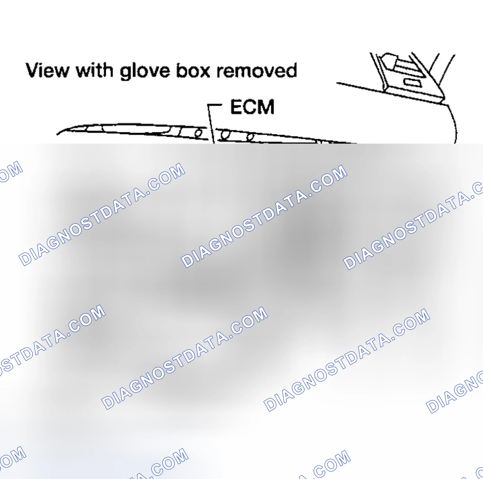 Scheme 73: ENGINE CONTROL MODULE LOCATION