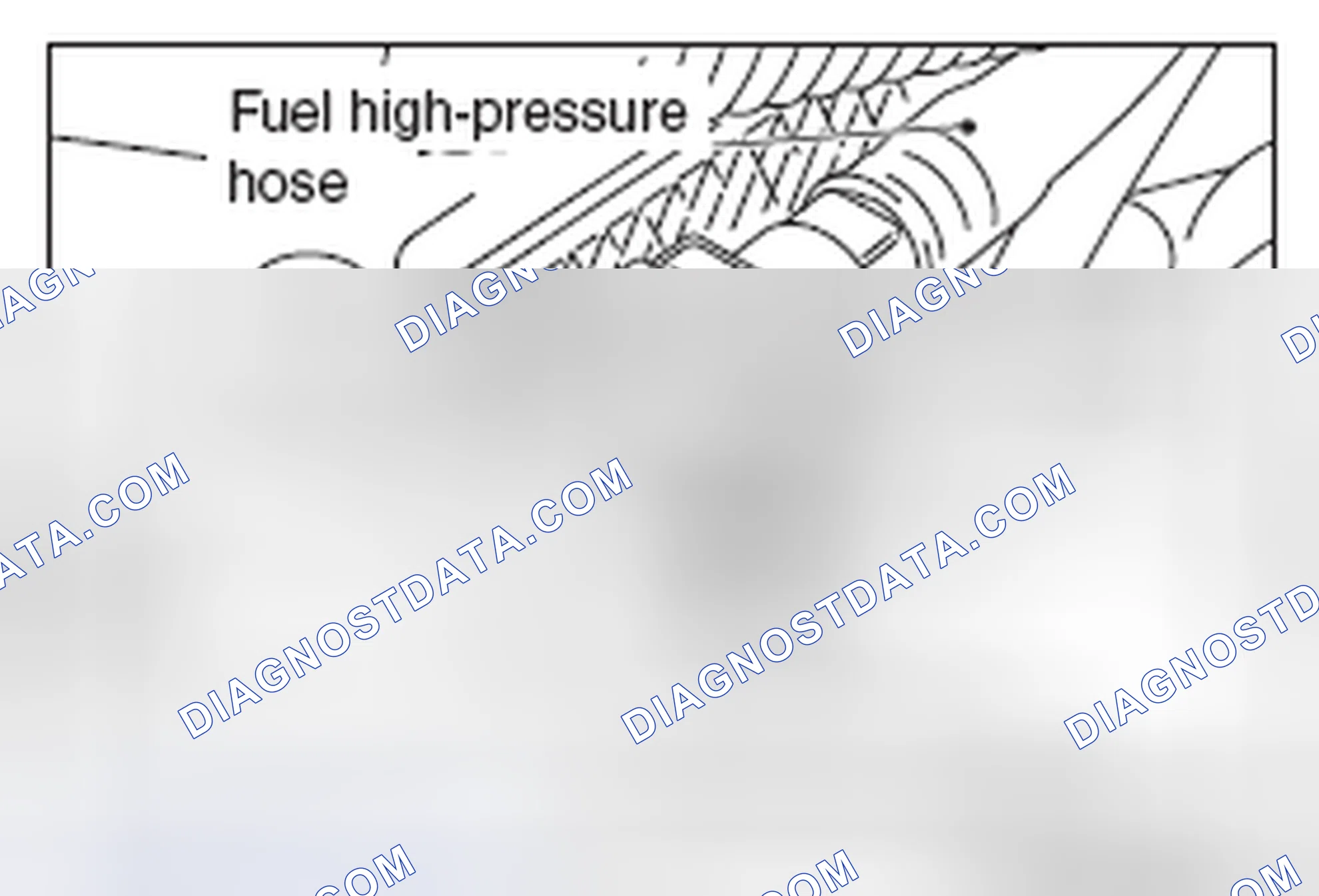Scheme 34: << B >> FUEL HIGH-PRESSURE HOSE DISCONNECTION