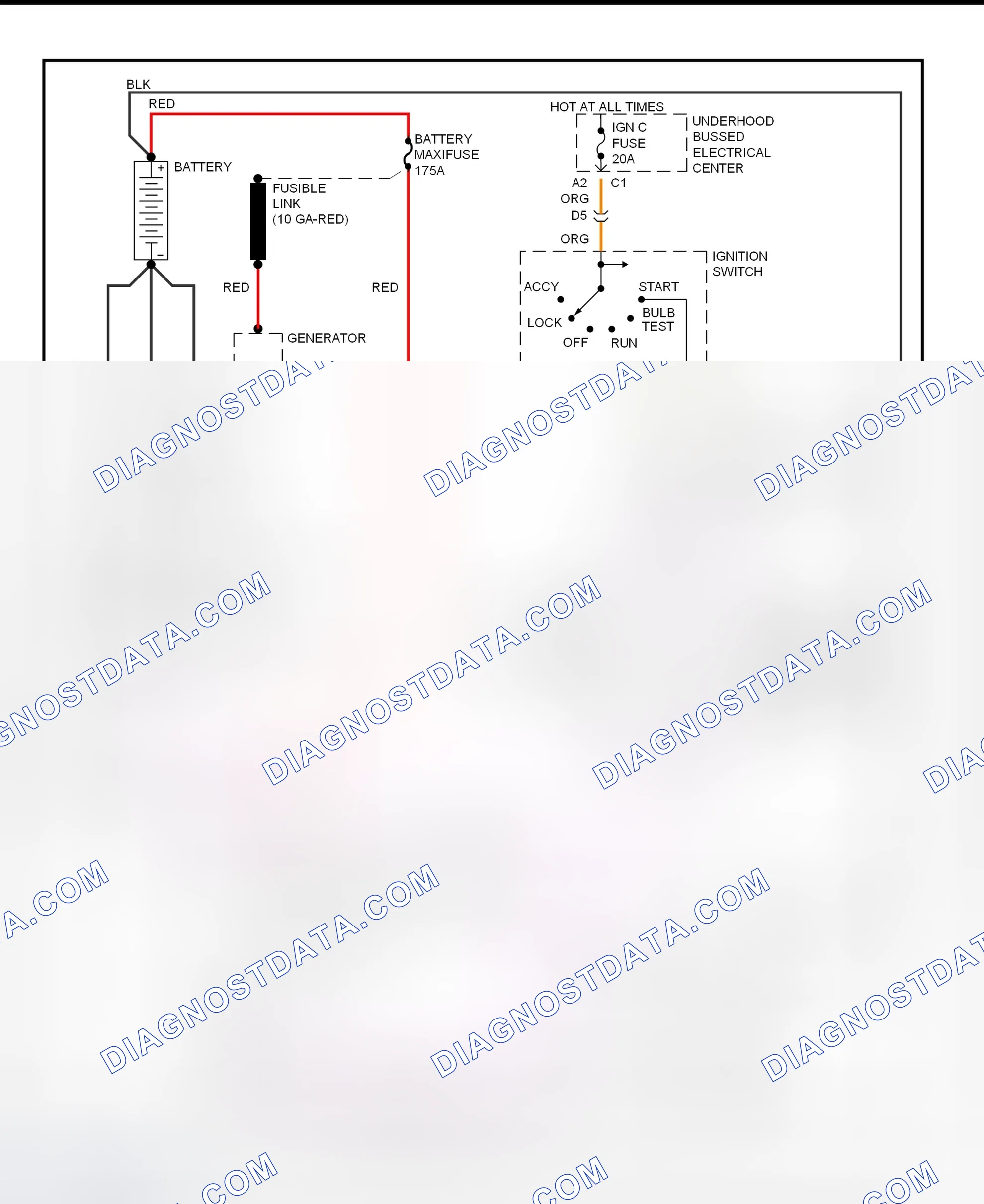 Fig. 12: Starting System Wiring Diagram
