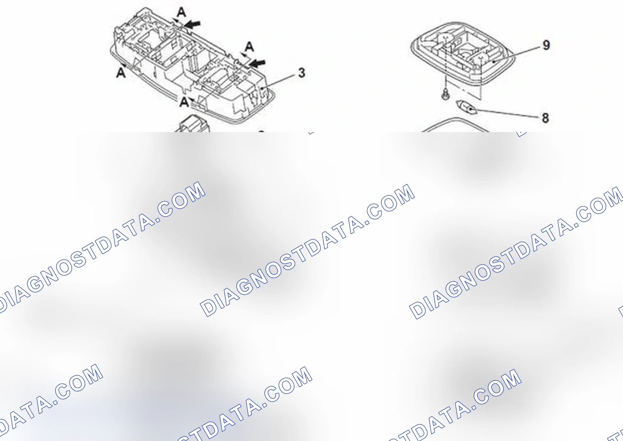 Scheme 10: DOME LIGHT REMOVAL AND INSTALLATION