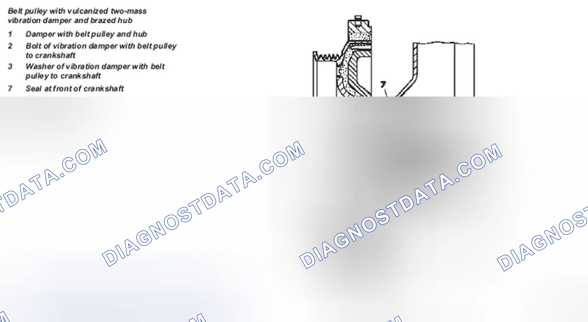 Scheme 491: Belt pulley/vibration damper as-built configuration - GF03.30-P-0800HD