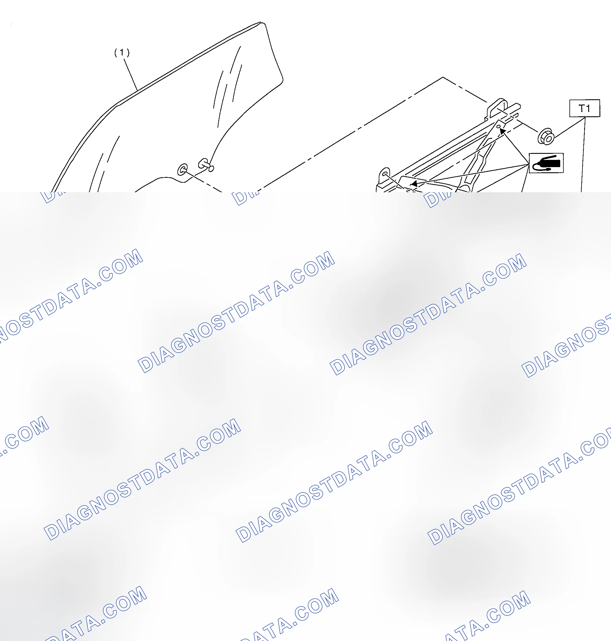 Scheme 5: REAR DOOR GLASS
