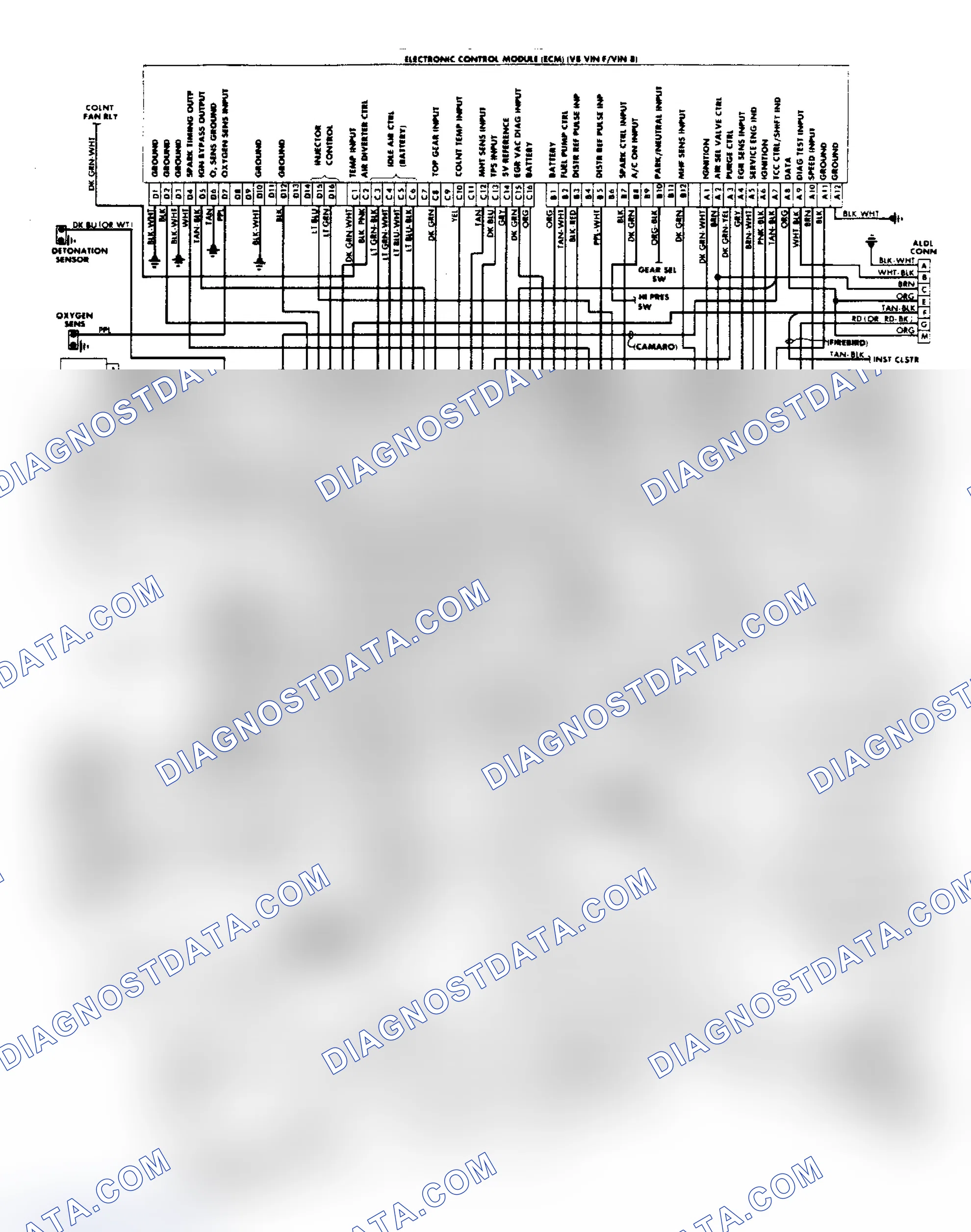 Scheme 25: Wiring Diagram: Camaro & Firebird 5.0L & 5.7L PFI System
