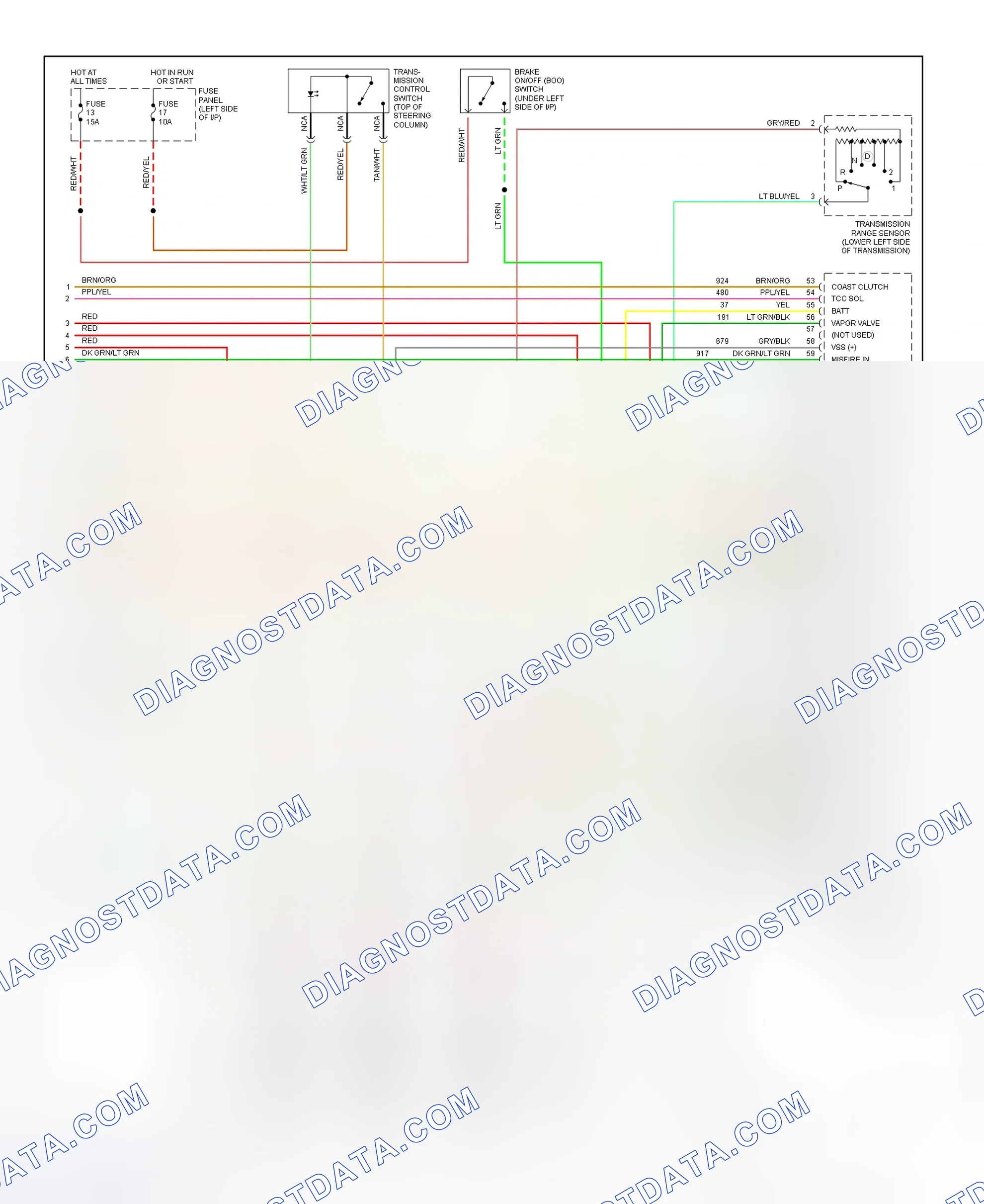 Scheme 408: 7.5L PCM Wiring Diagram (EEC-V - 4 Of 4)