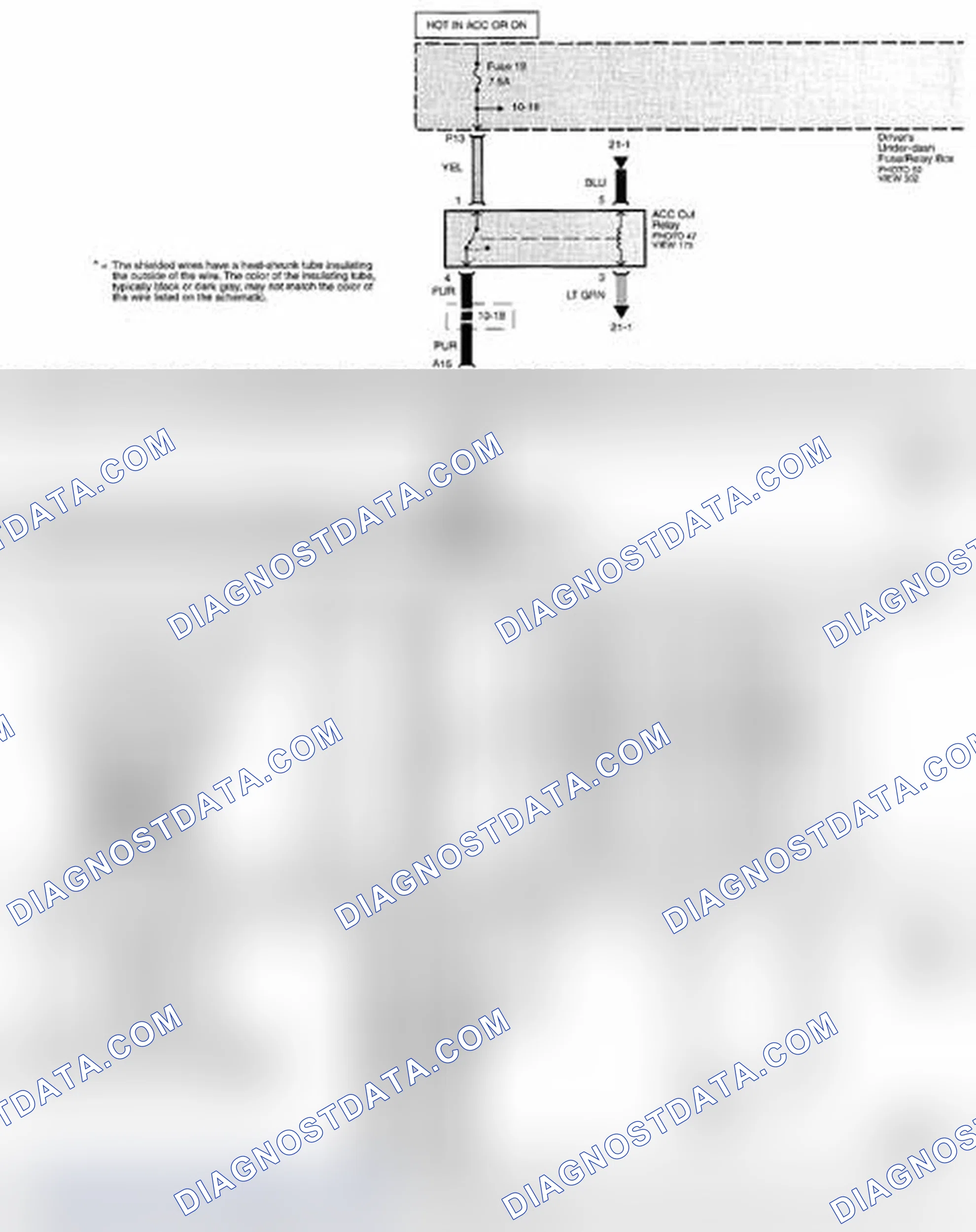 Scheme 334: Navigation System Circuit Diagram - AcuraLink (Page 156-11)