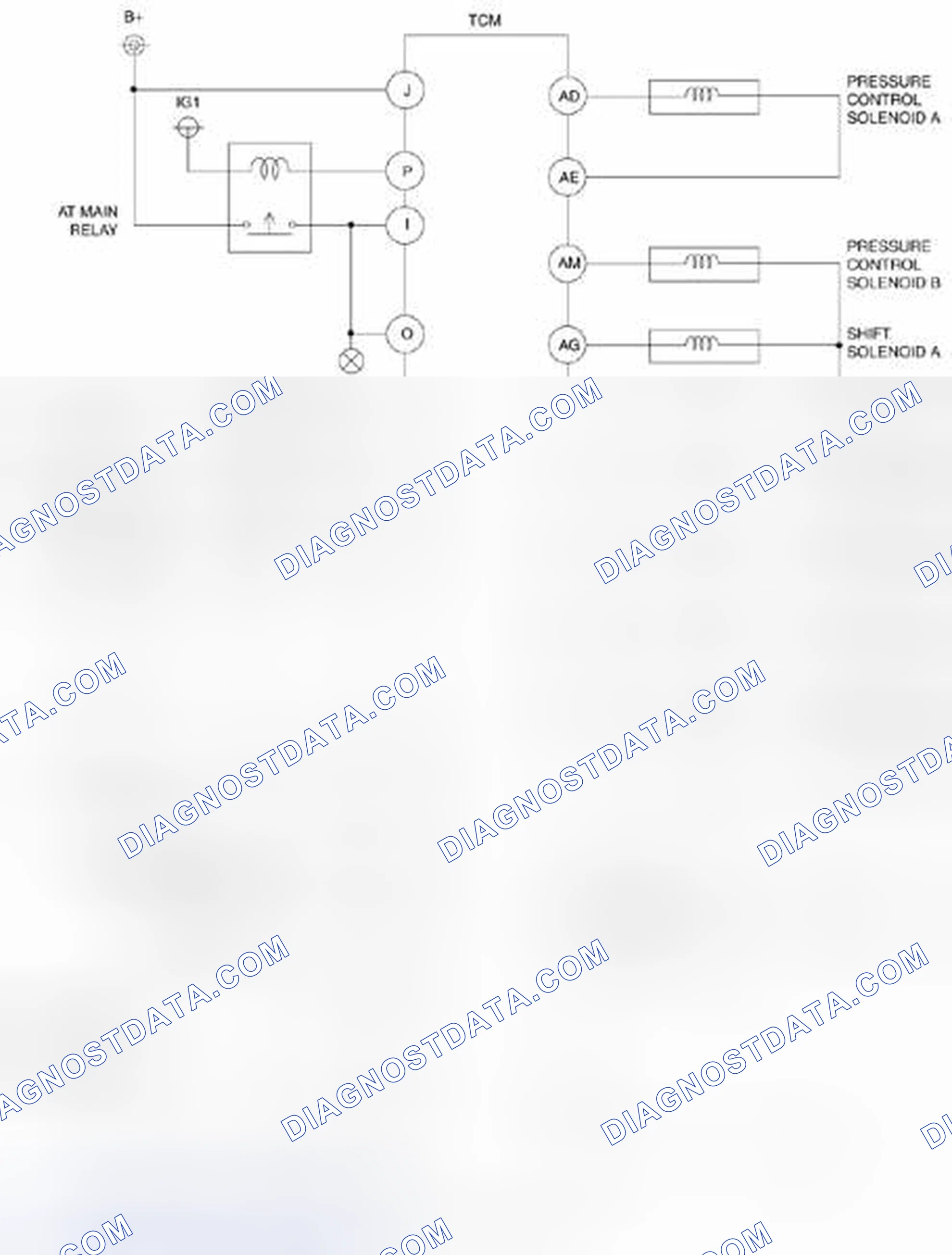 Scheme 1574: Automatic Transaxle On-Board Diagnostic System - Wiring Diagram