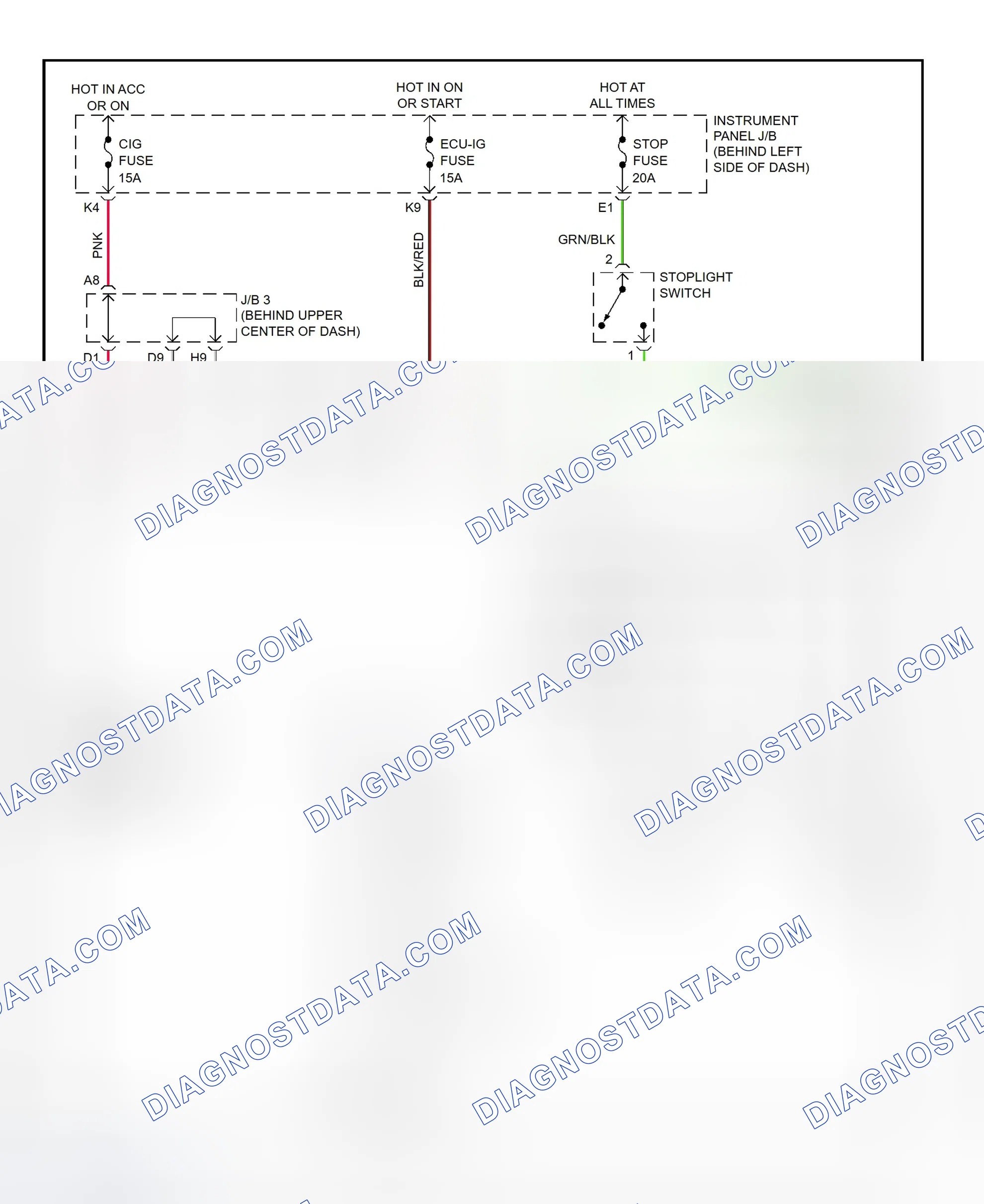 Scheme 154: Shift Lock System Wiring Diagram (Lexus RX300)