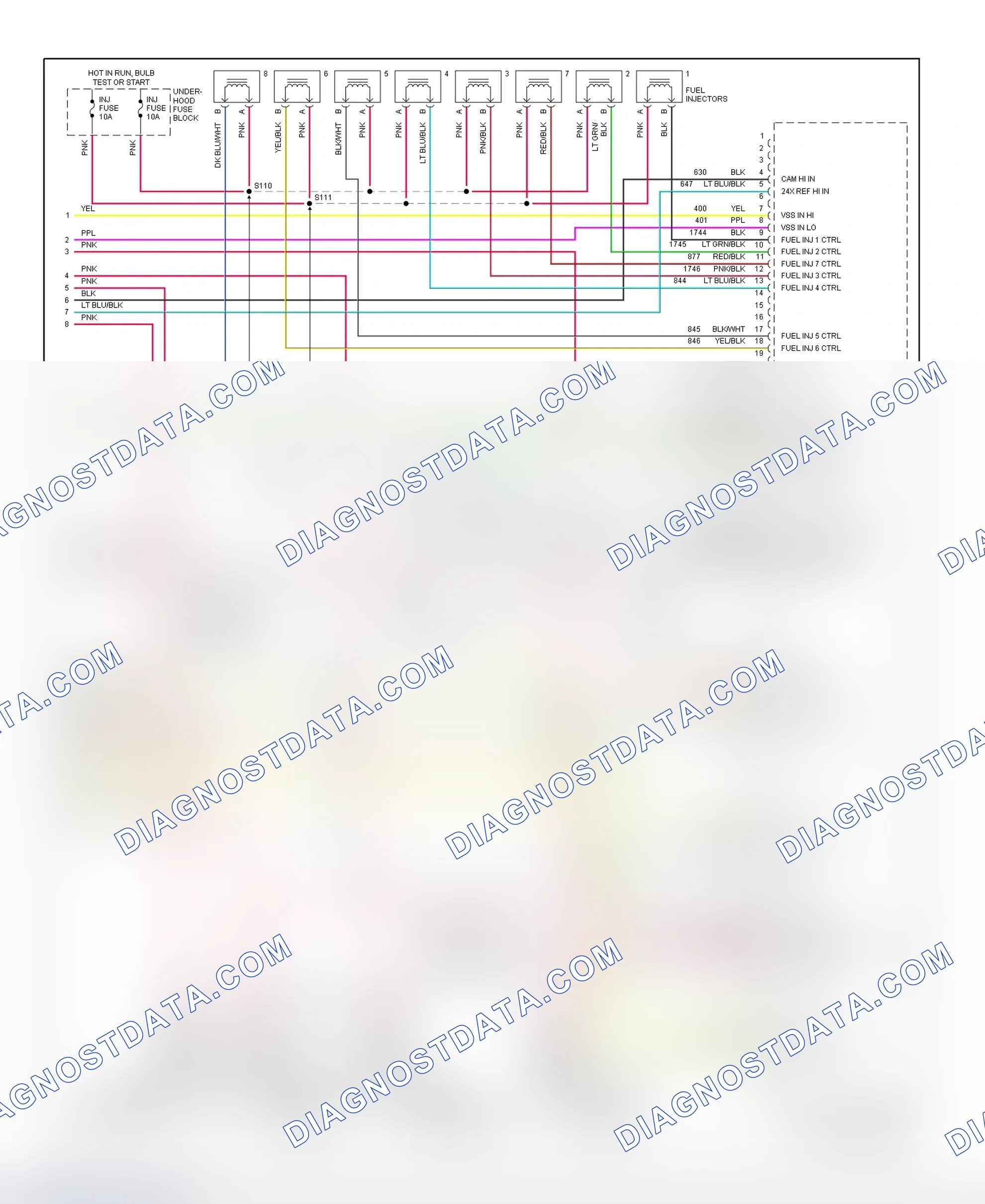 Scheme 74: PCM Wiring Diagram (DeVille & Eldorado - 4.6L - 4 Of 4)