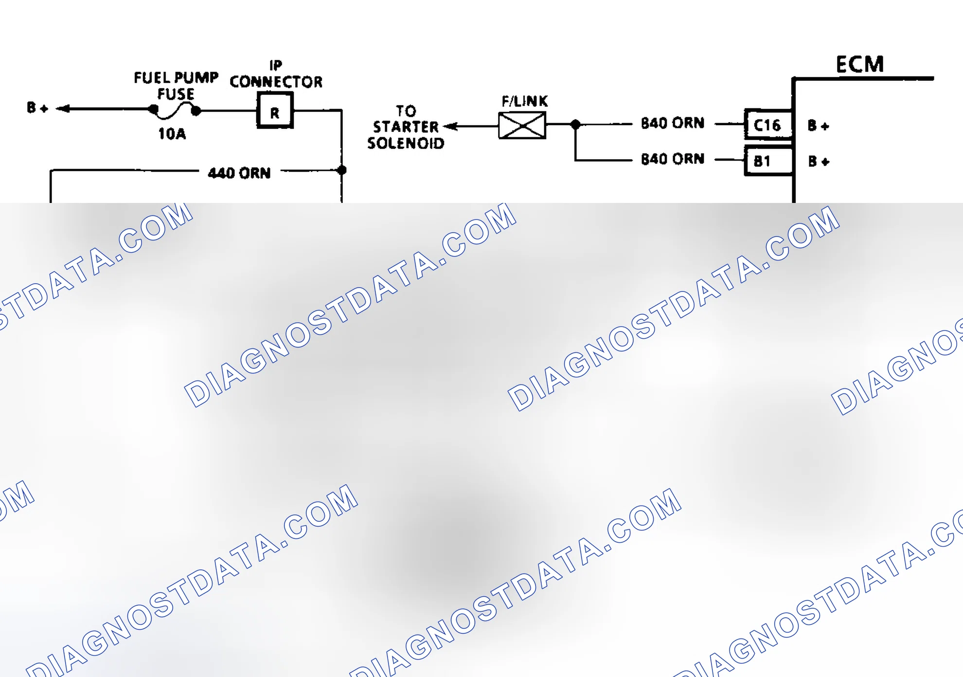 Scheme 80: Code 54: Fuel Pump Circuit Circuit Diagram (3.1L)