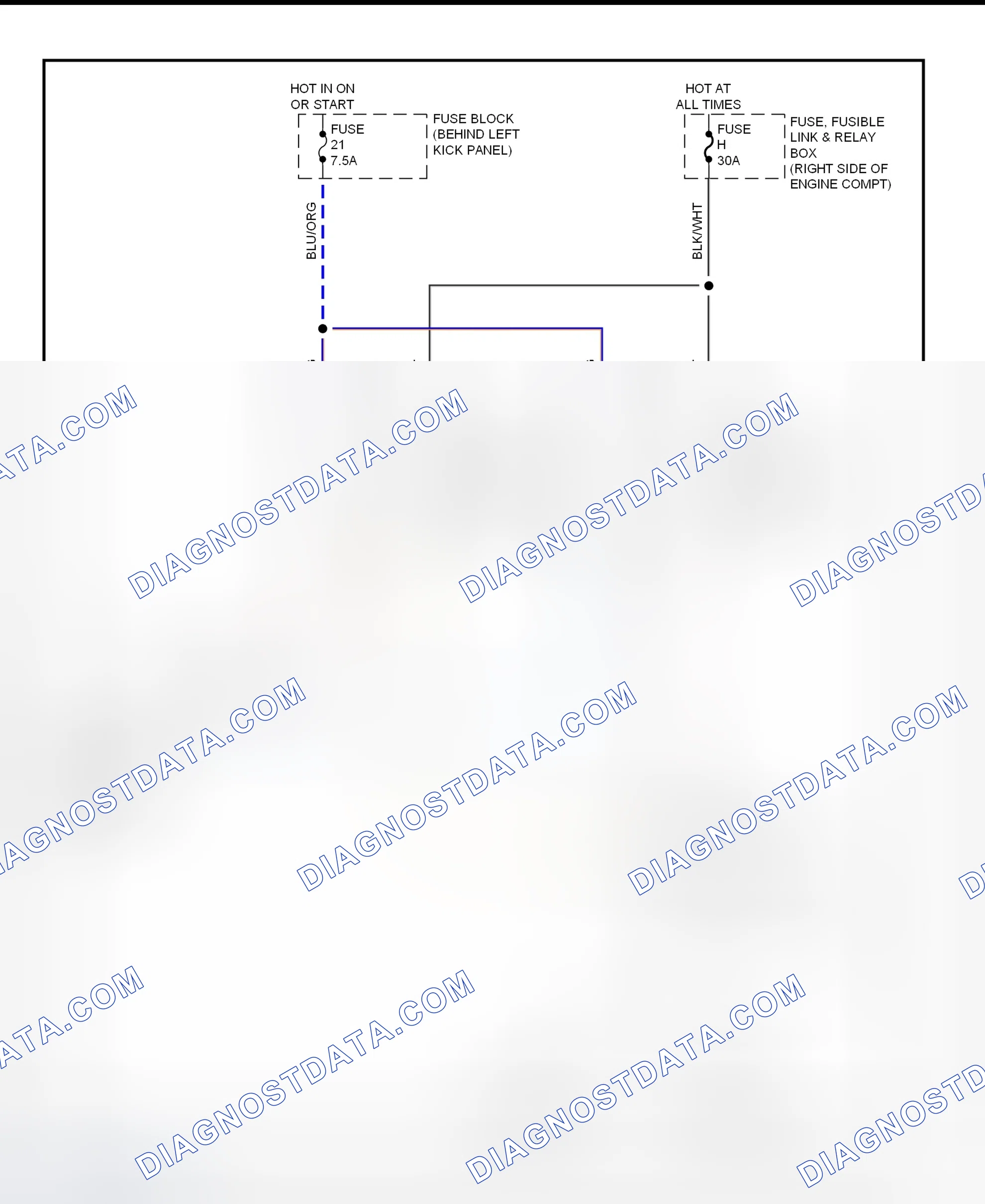 Scheme 5: Electric Cooling Fan System Wiring Diagram (1997-98 240SX)