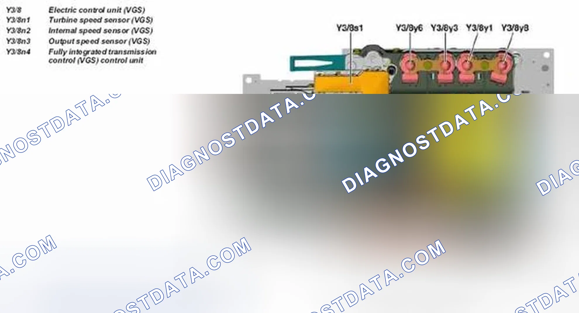 Scheme 338: Identifying Speed Sensor Location - Transmission 722.9