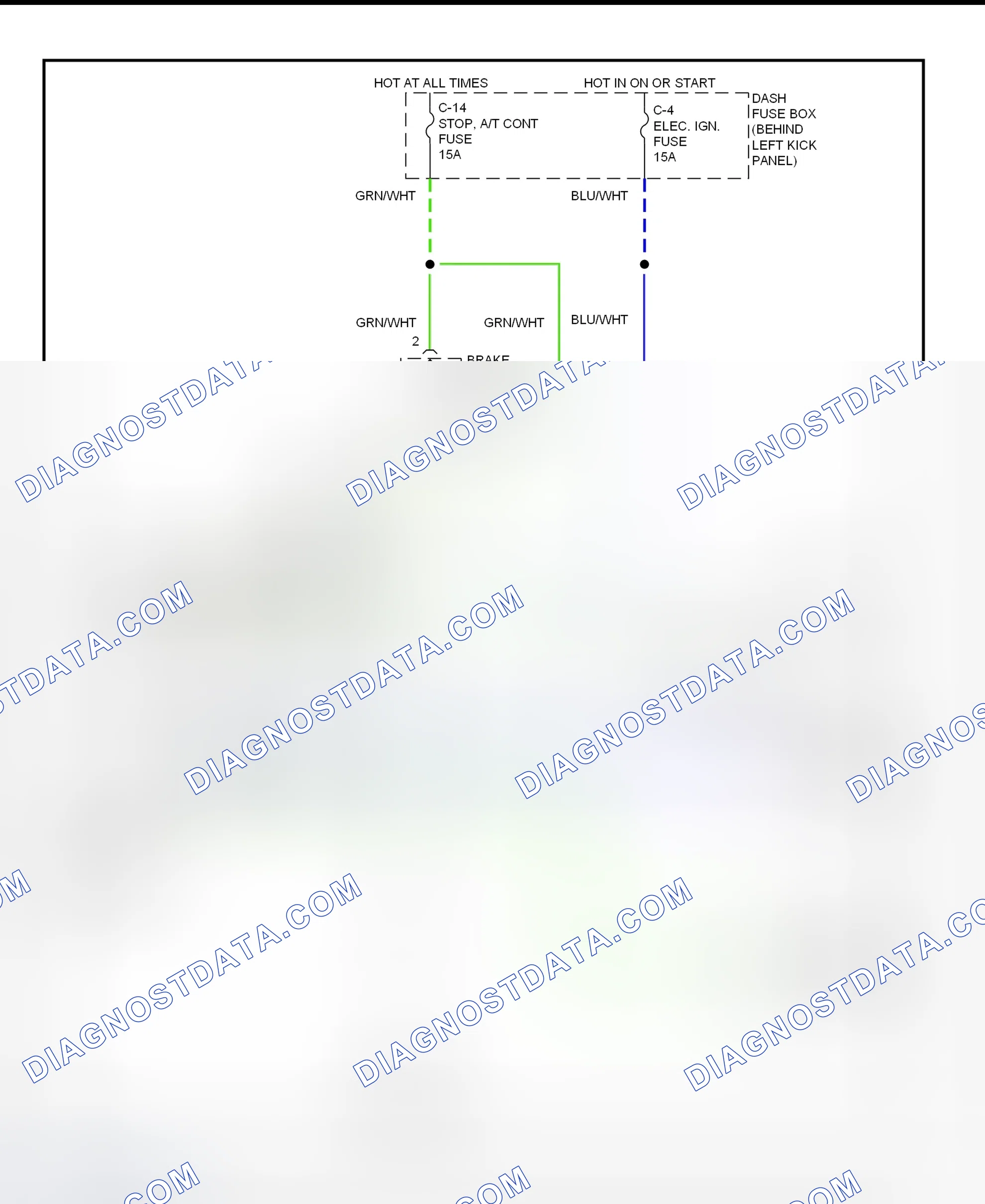 Scheme 56: Shift & Key Interlock System Wiring Schematic (1998 Acura 2.5TL)