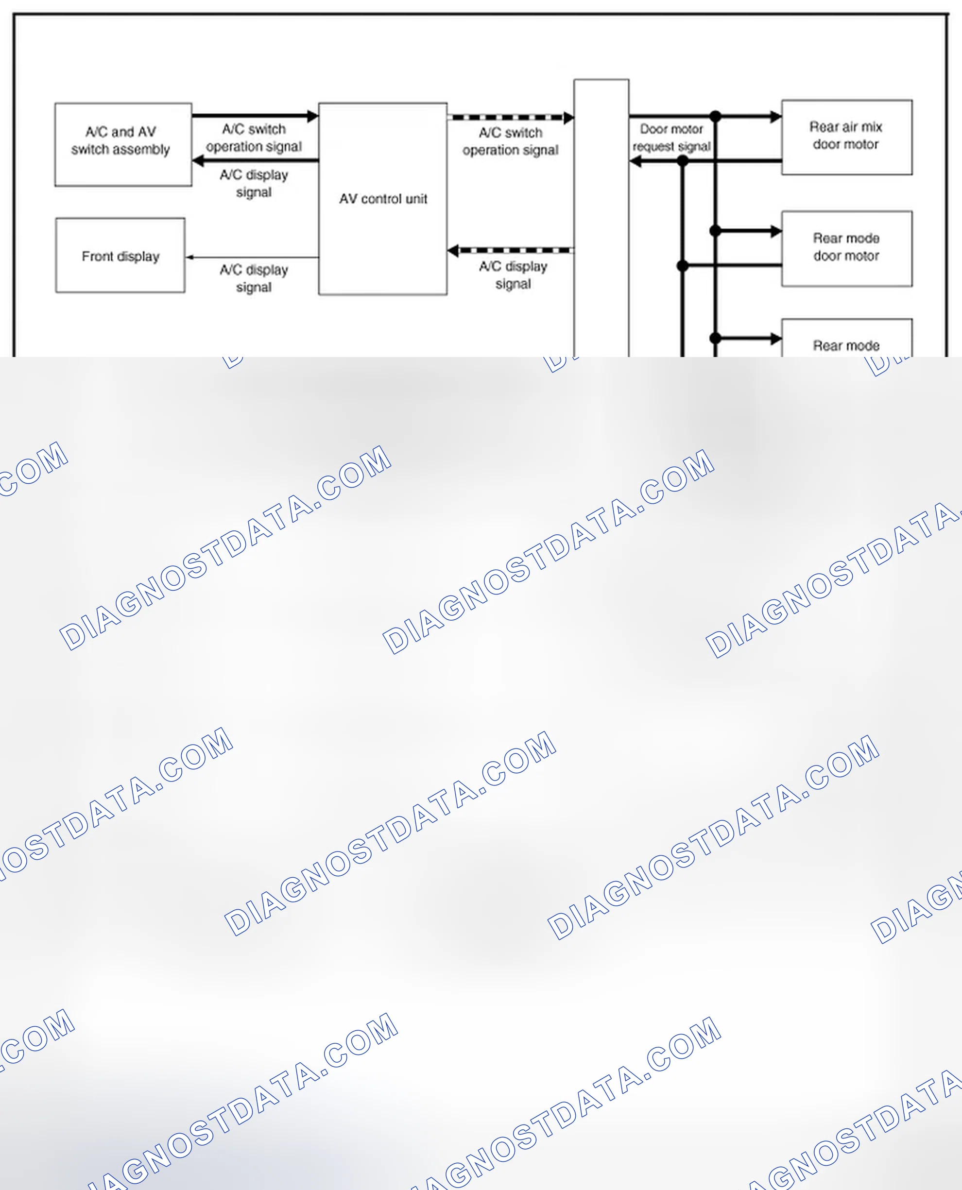 Scheme 273: REAR AUTOMATIC AIR CONDITIONING SYSTEM: System Diagram