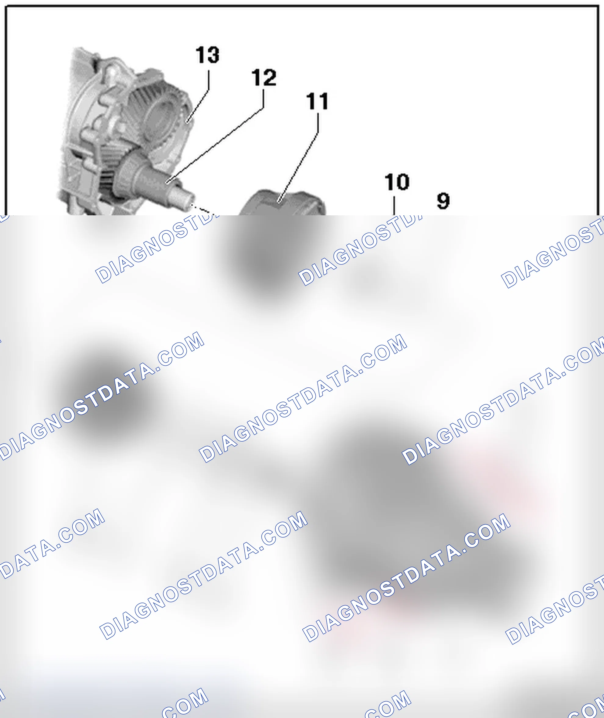 Scheme 204: CENTER DIFFERENTIAL HOUSING AND CENTER DIFFERENTIAL ASSEMBLY OVERVIEW