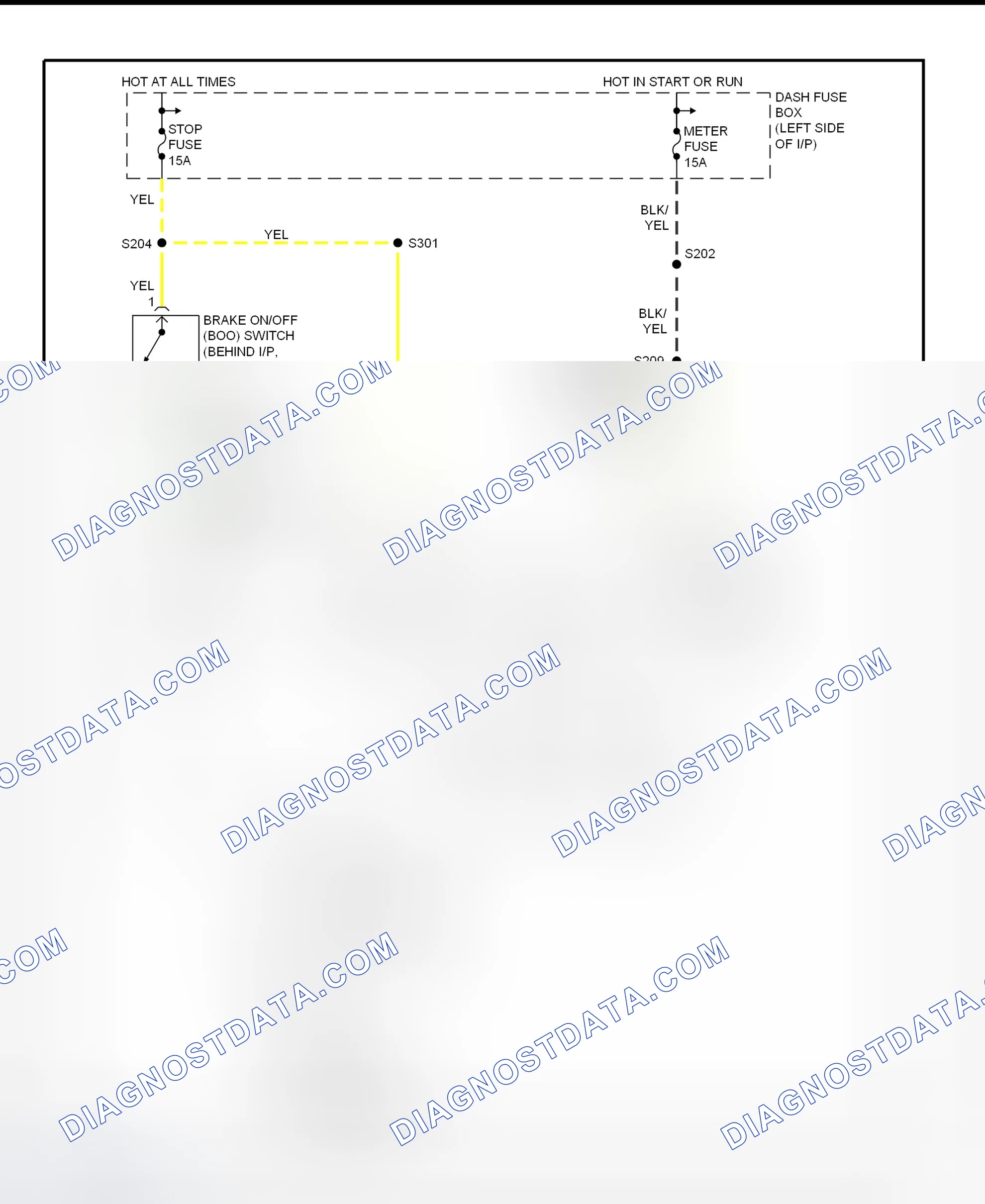 Scheme 132: Shift Interlock System Wiring Diagram (1997 Aspire)