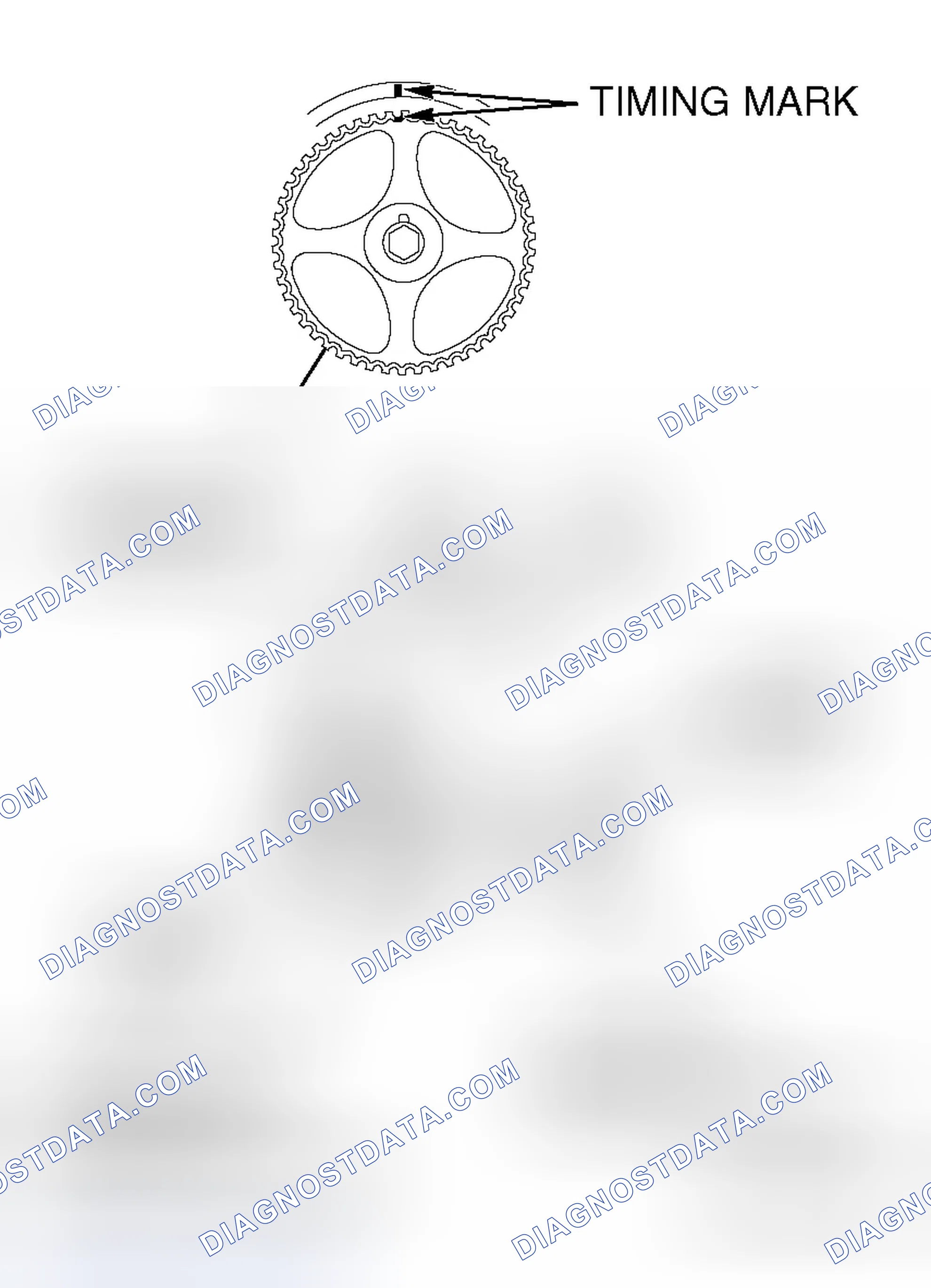 Scheme 75: << F >> VALVE TIMING BELT INSTALLATION