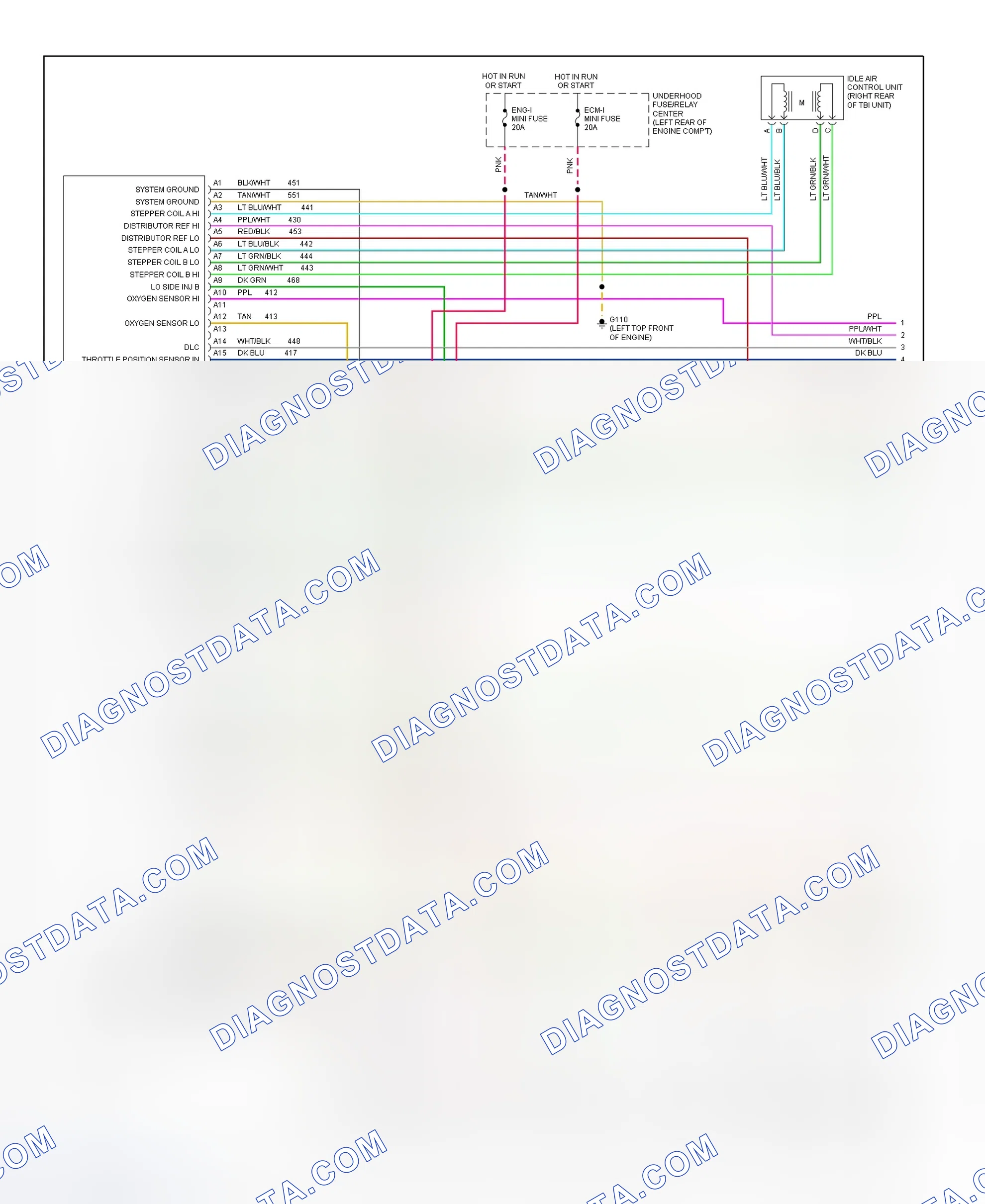 Scheme 271: Wiring Diagram ("C" & "K" Series Pickup & Sierra - 7.4L With M/T - 1 Of 3)