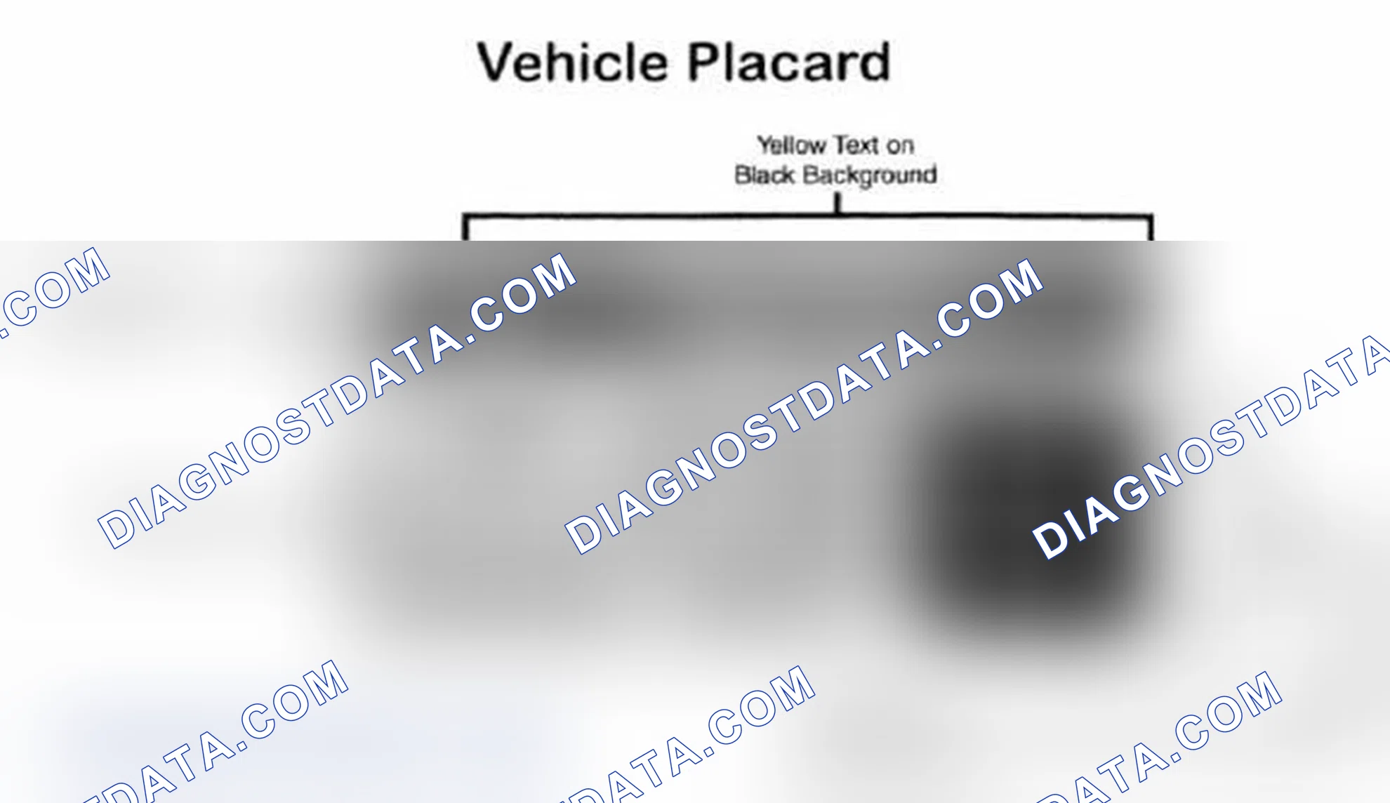 Scheme 28: Vehicle Tire Placard - Typical