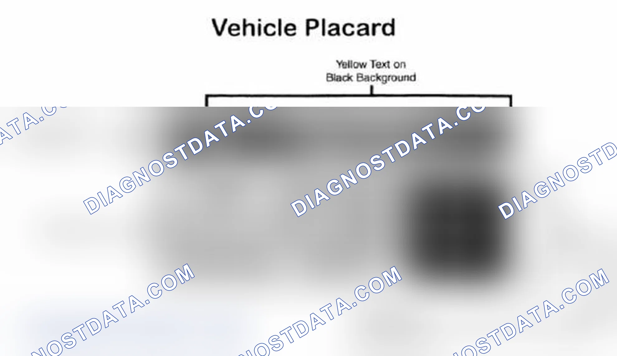 Scheme 28: Vehicle Tire Placard - Typical