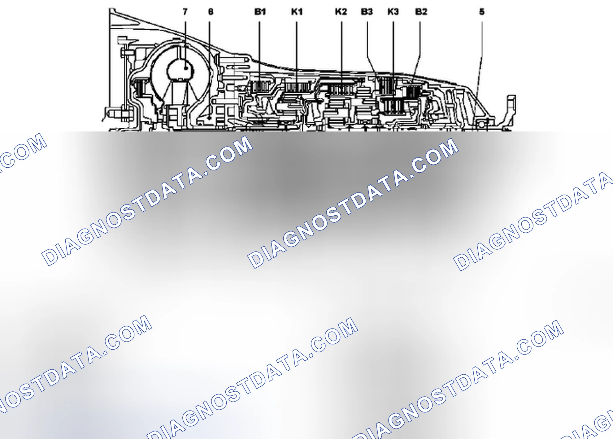 Fig. 2: Sectional View Of Automatic Transmission